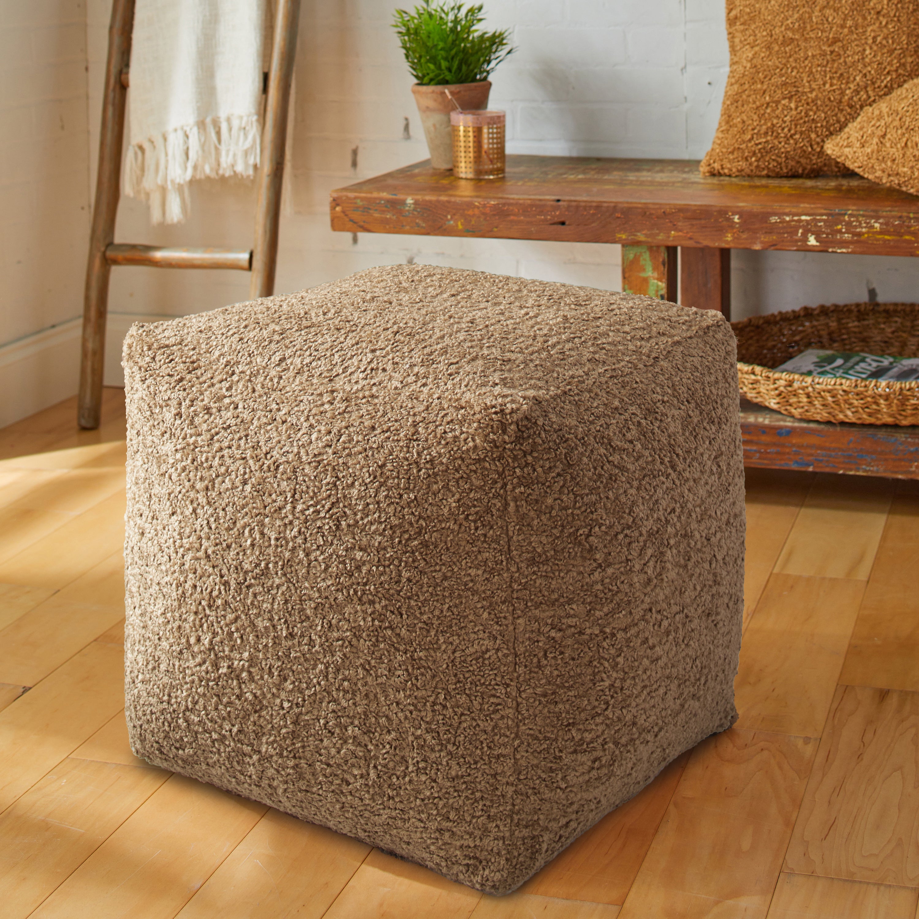 Square Zazzle Indoor Bean Pouf