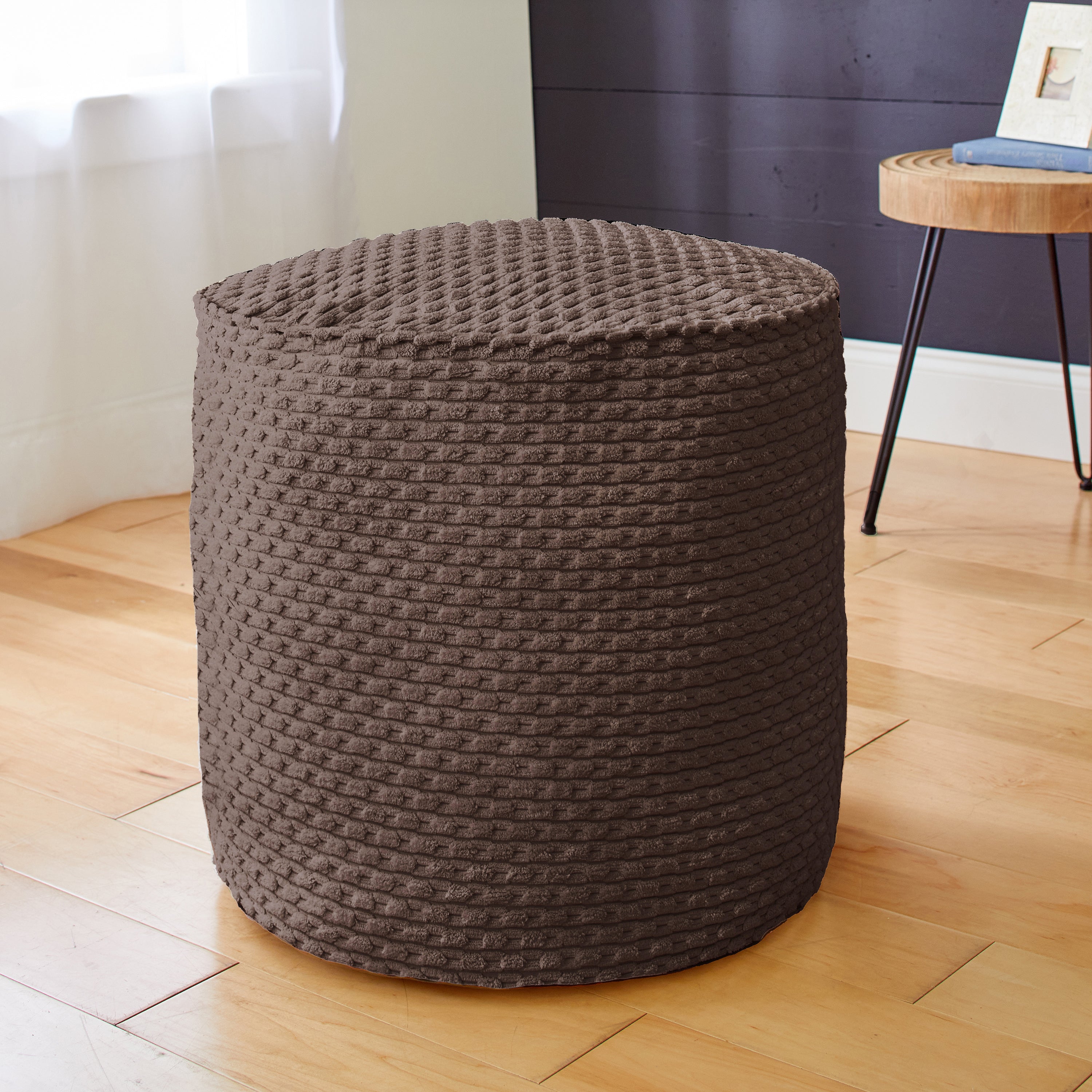 Round Indoor Becklee Bean Pouf