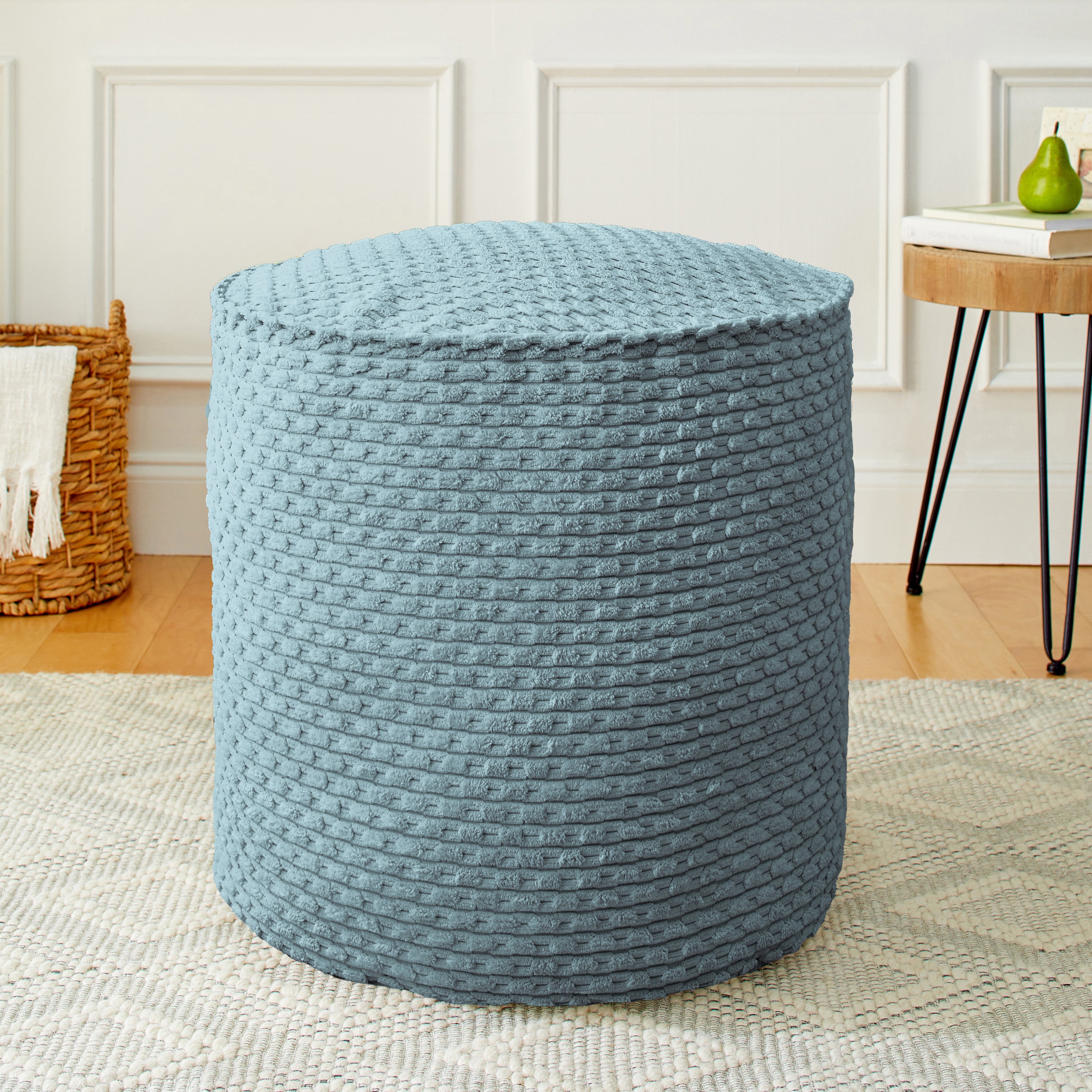 Round Indoor Becklee Bean Pouf