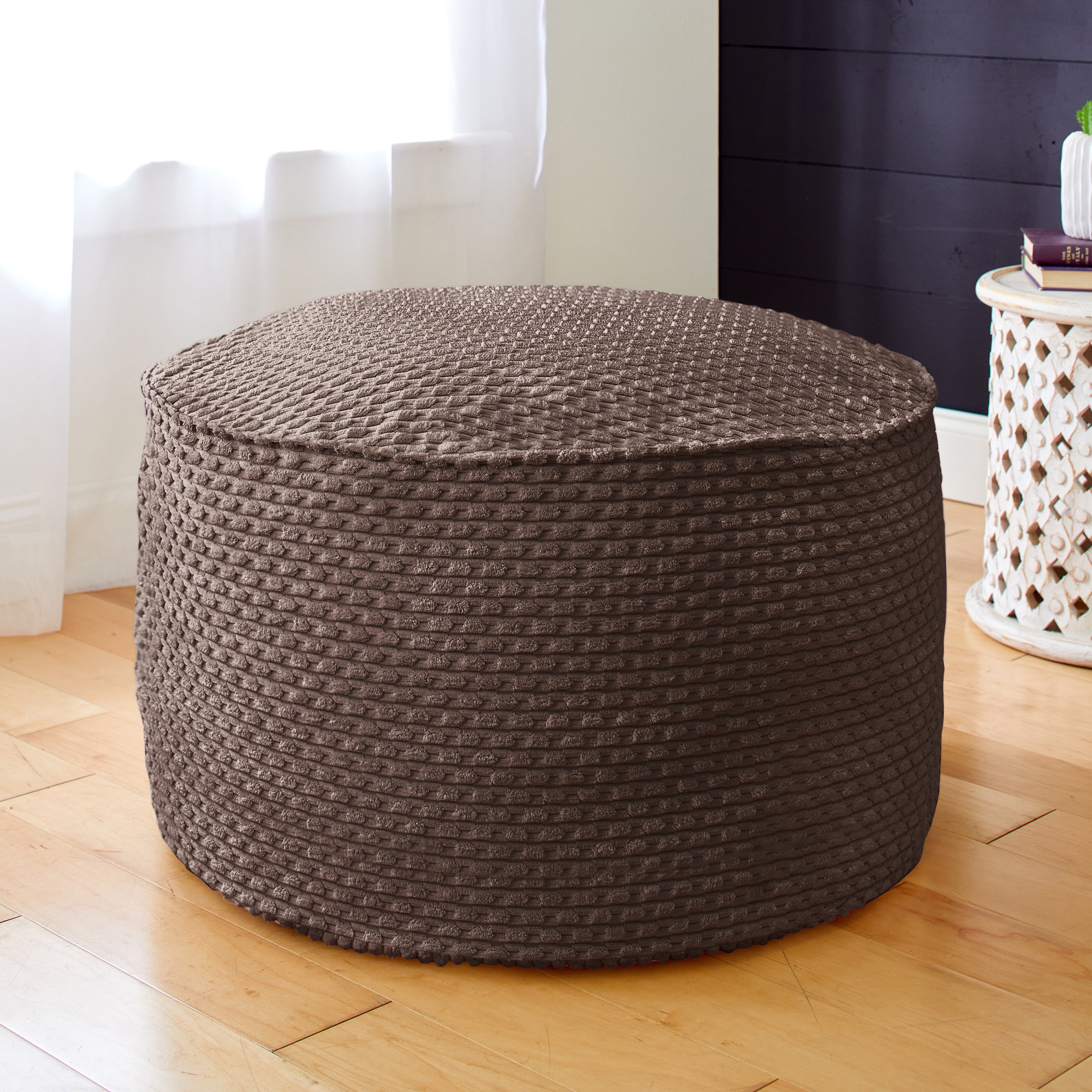 Round Indoor Becklee Bean Pouf