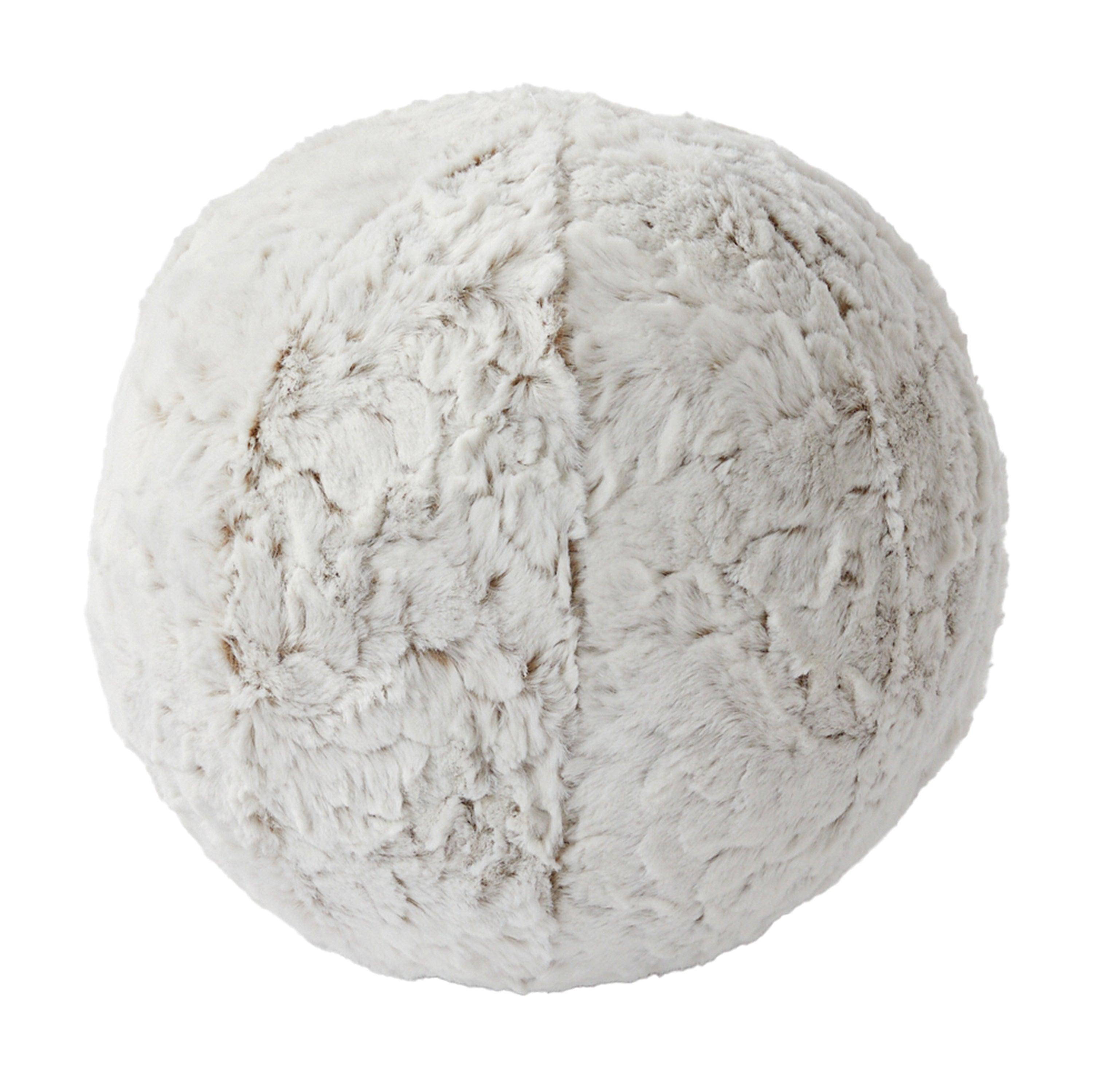Round Fauxchilla Indoor Ball Pillow - Sorra Home