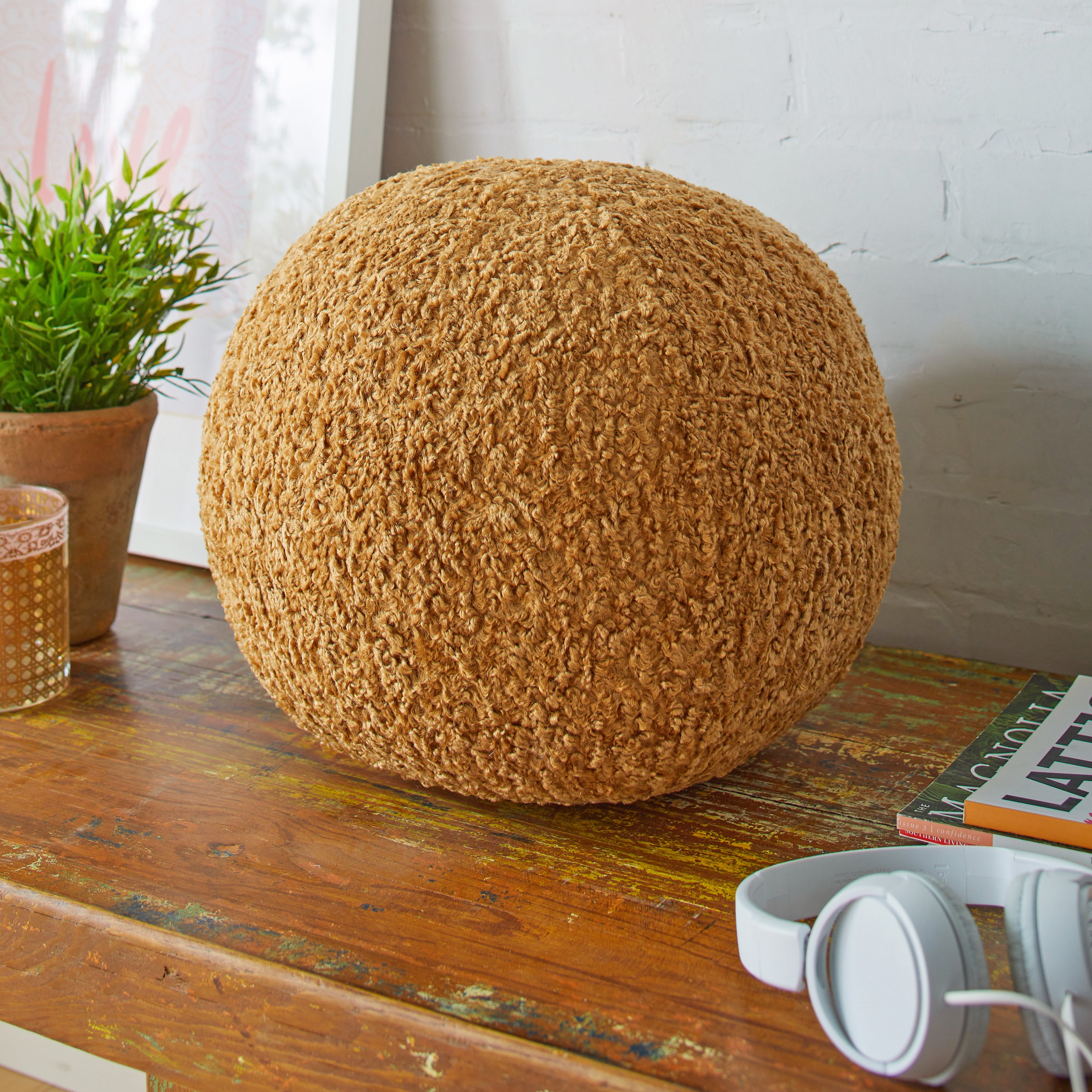 Round Zazzle Indoor Ball Pillow