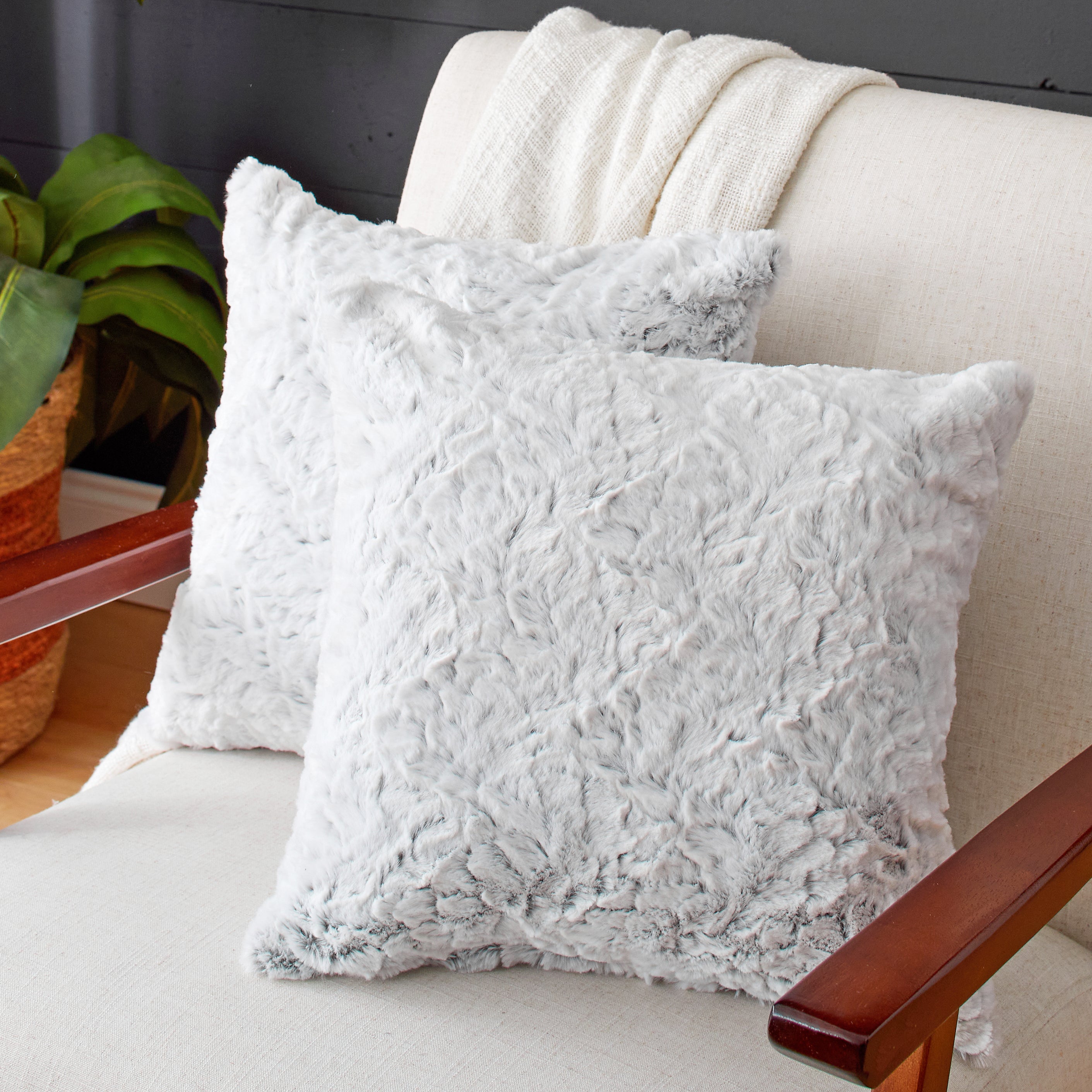 Fauxchilla Indoor Square Pillow