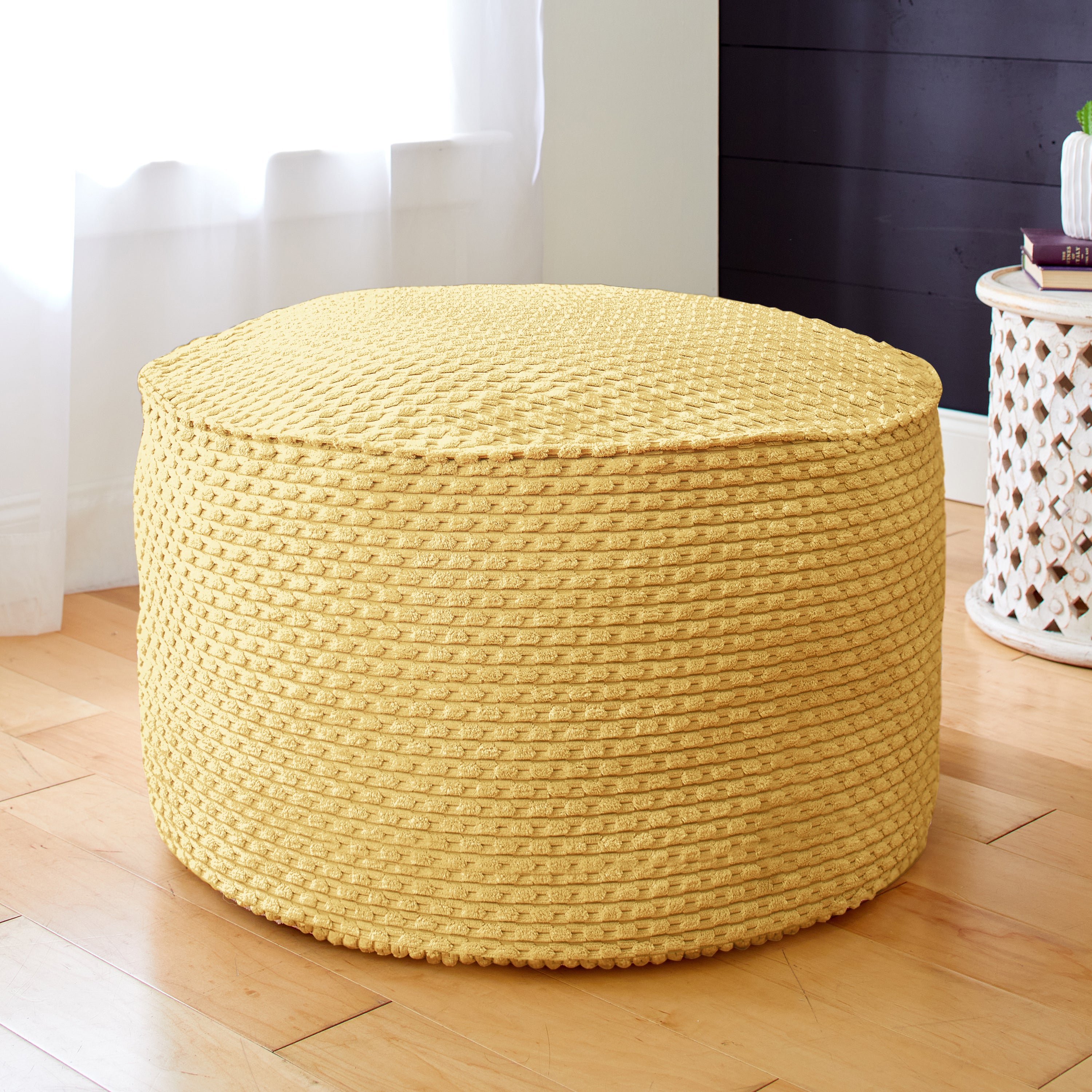 Round Indoor Becklee Bean Pouf