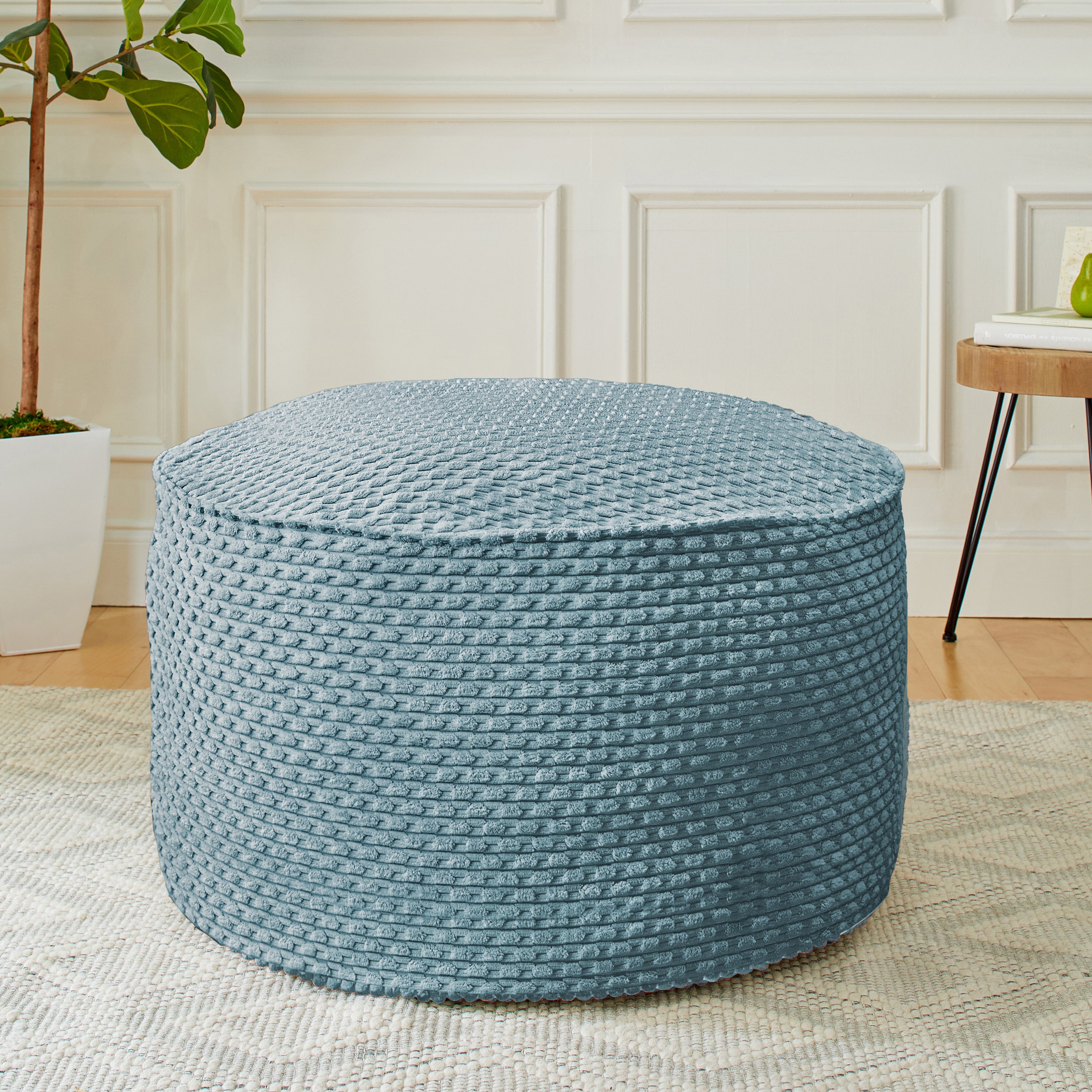 Round Indoor Becklee Bean Pouf