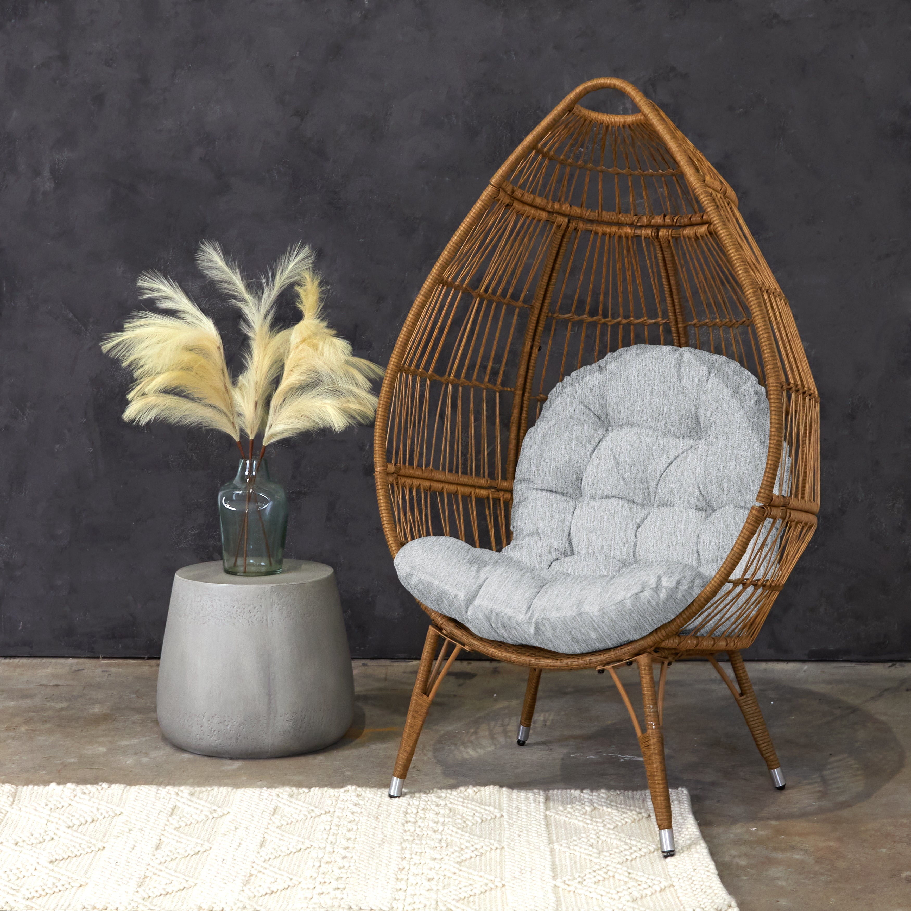 Rectangular Indoor Angel Egg Chair Cushion