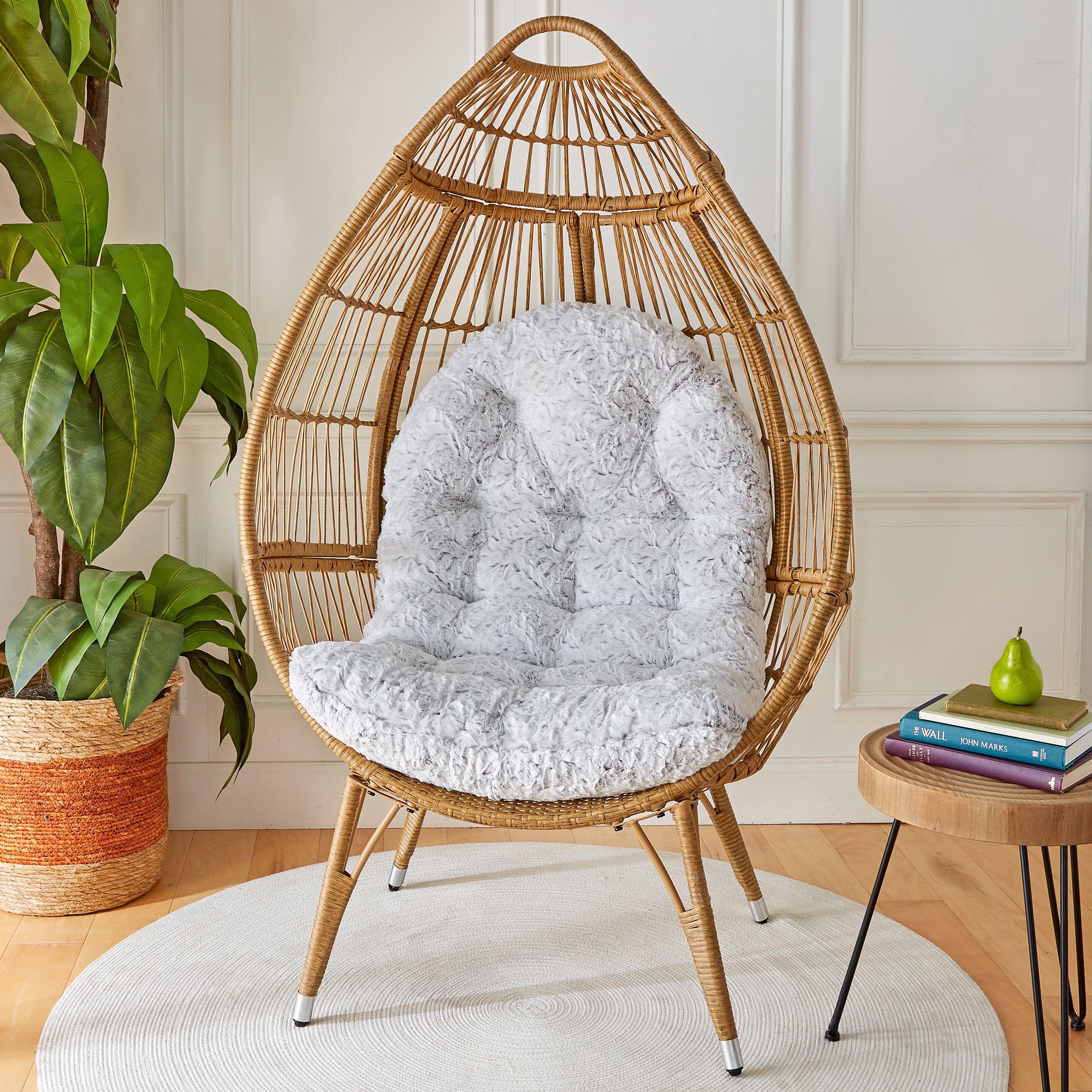 Fauxchilla Indoor Egg Chair Cushion