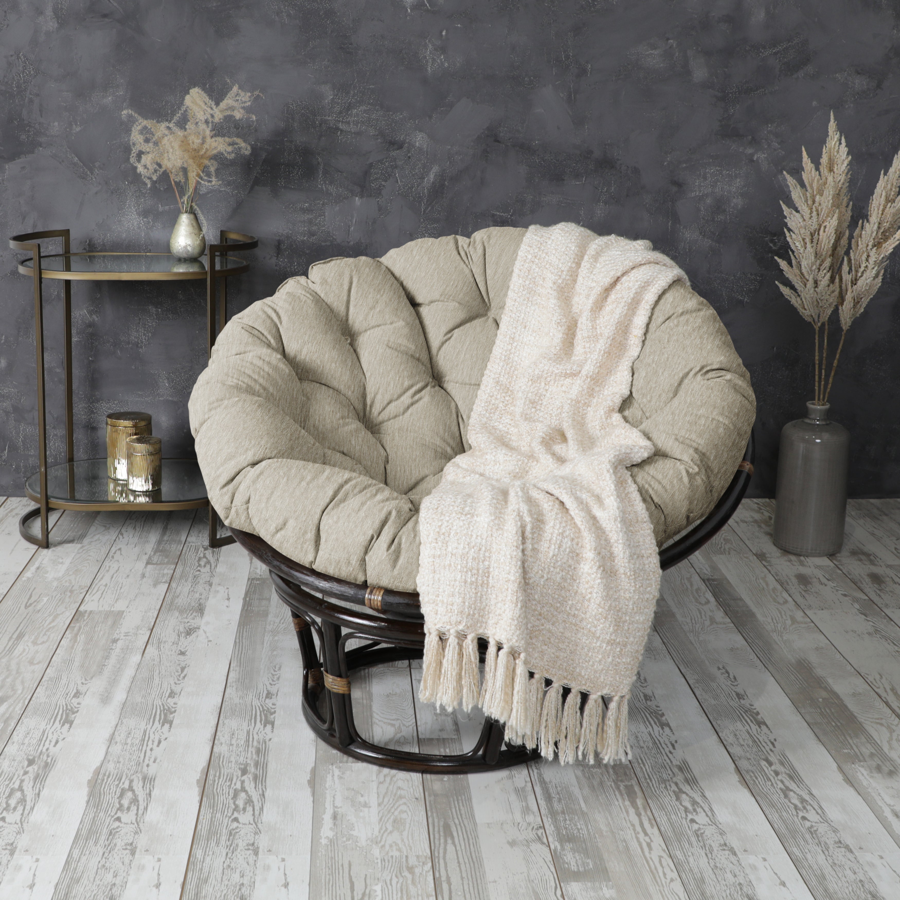 Round Indoor Angel Papasan Cushion