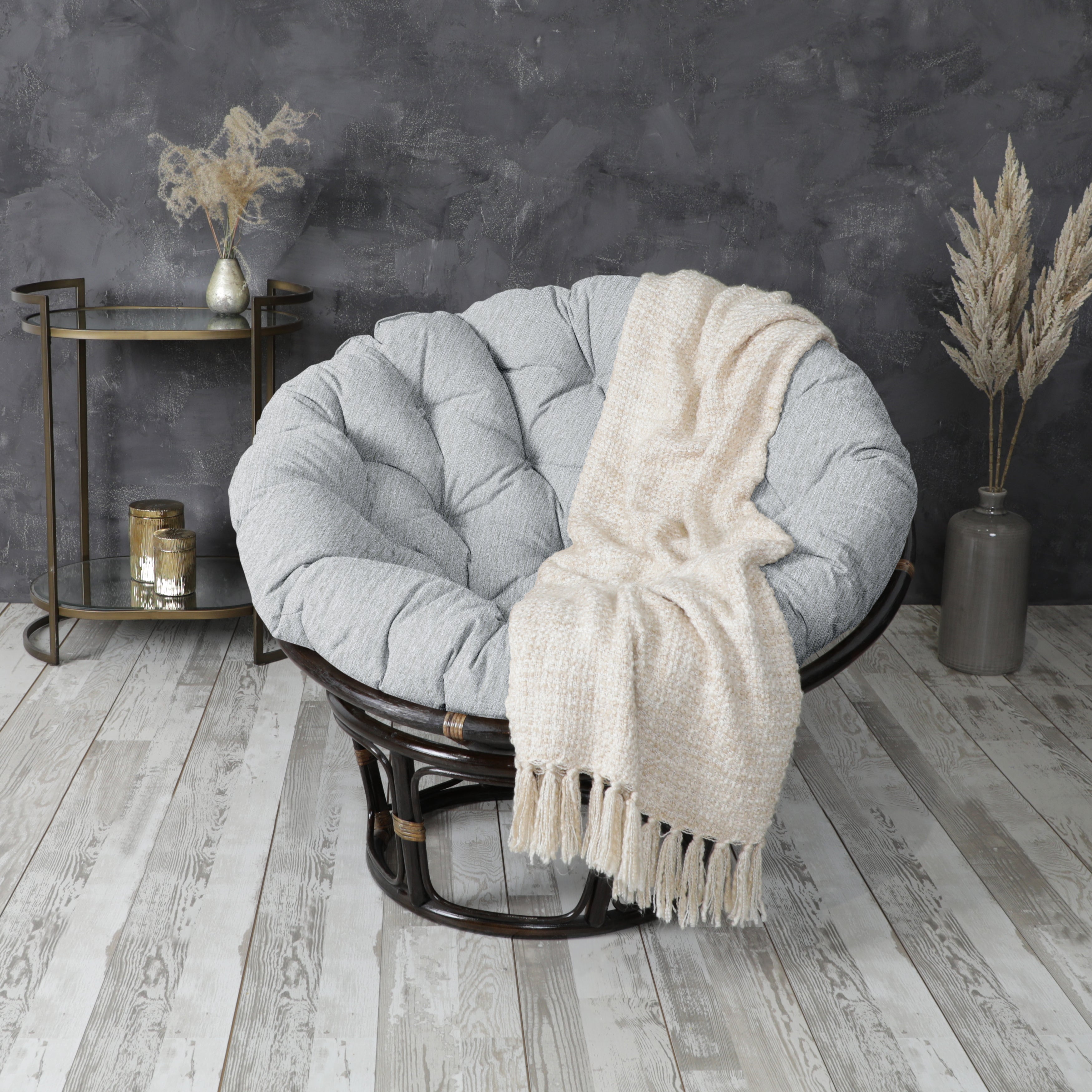 Round Indoor Angel Papasan Cushion
