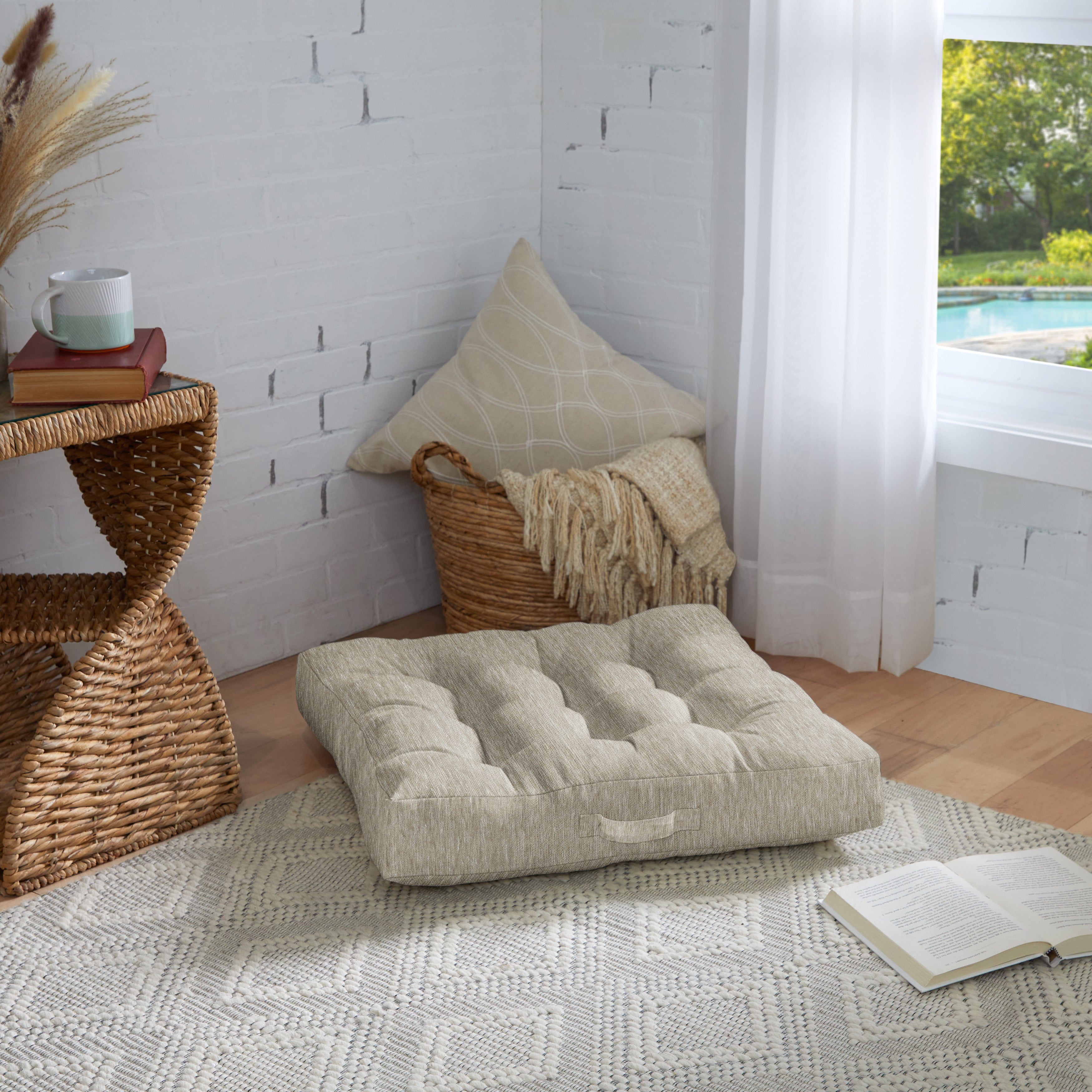 Square Indoor Angel Floor Pillow