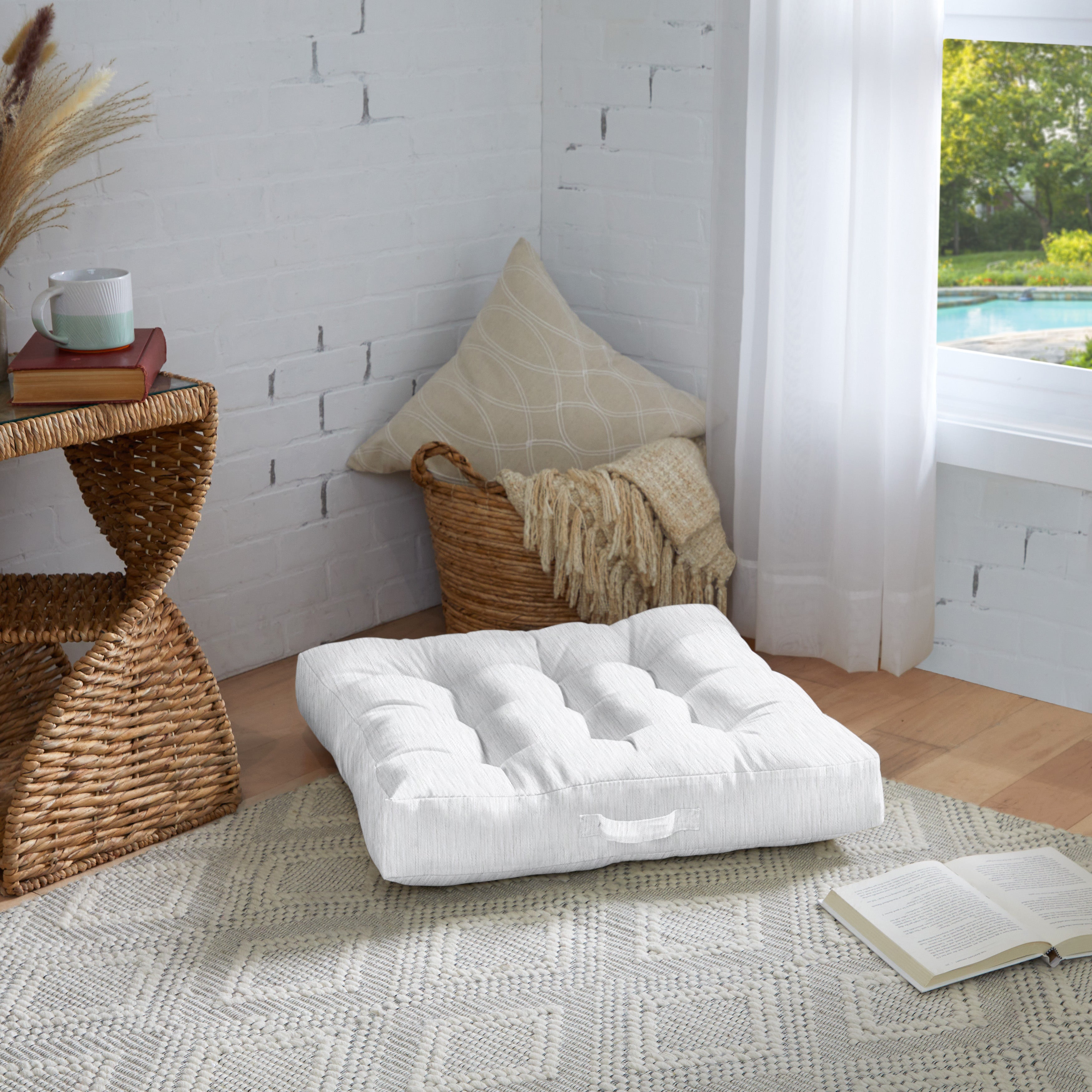 Square Indoor Angel Floor Pillow
