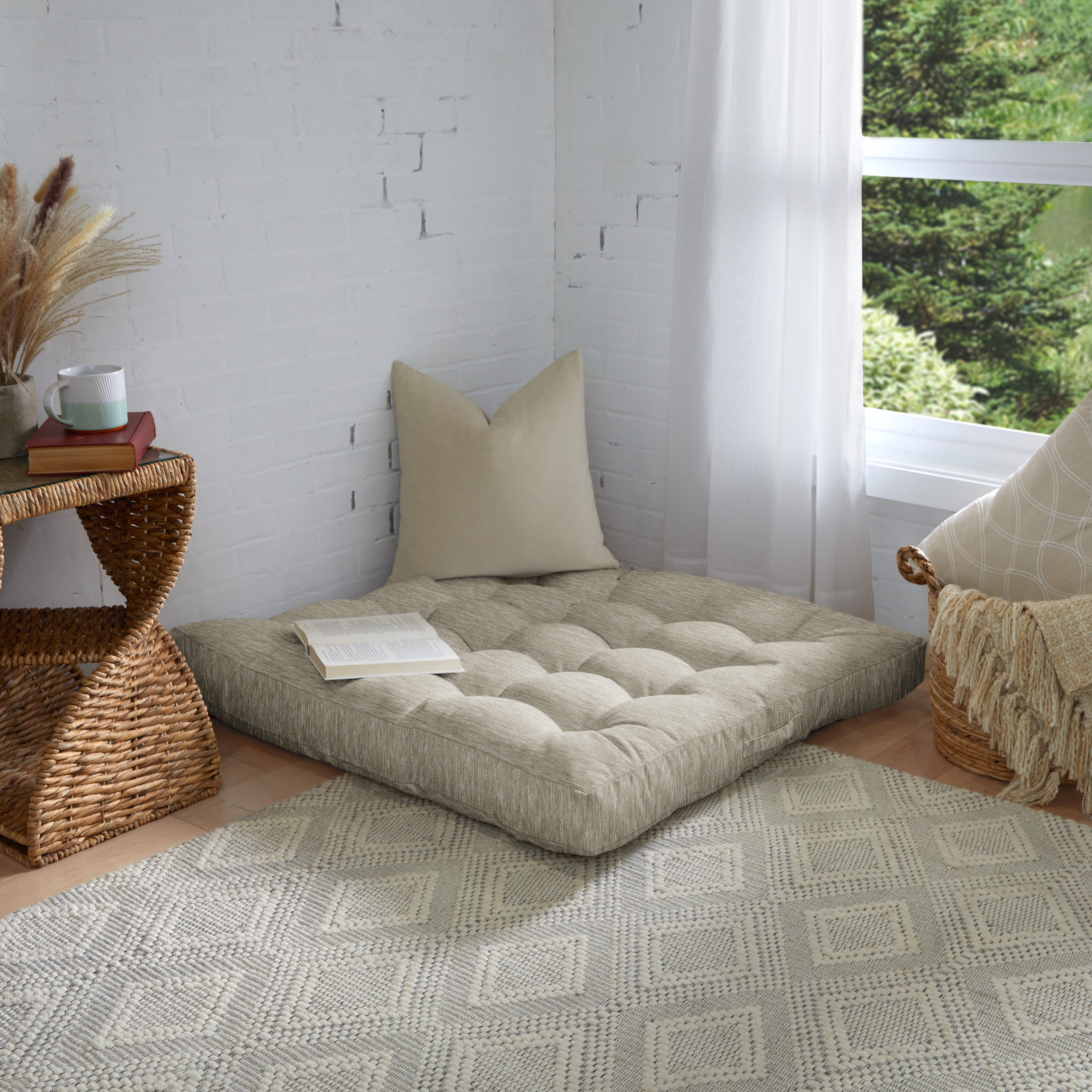 Square Indoor Angel Floor Pillow