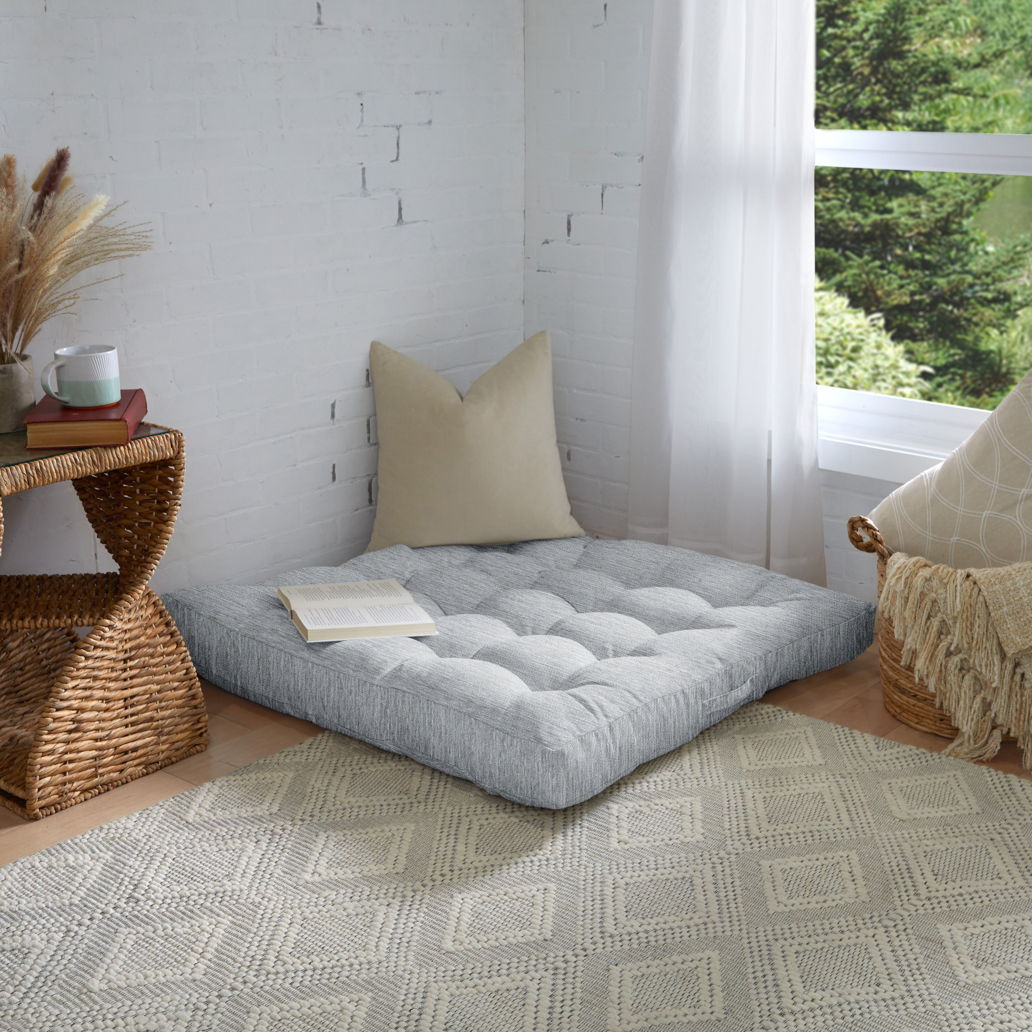 Square Indoor Angel Floor Pillow