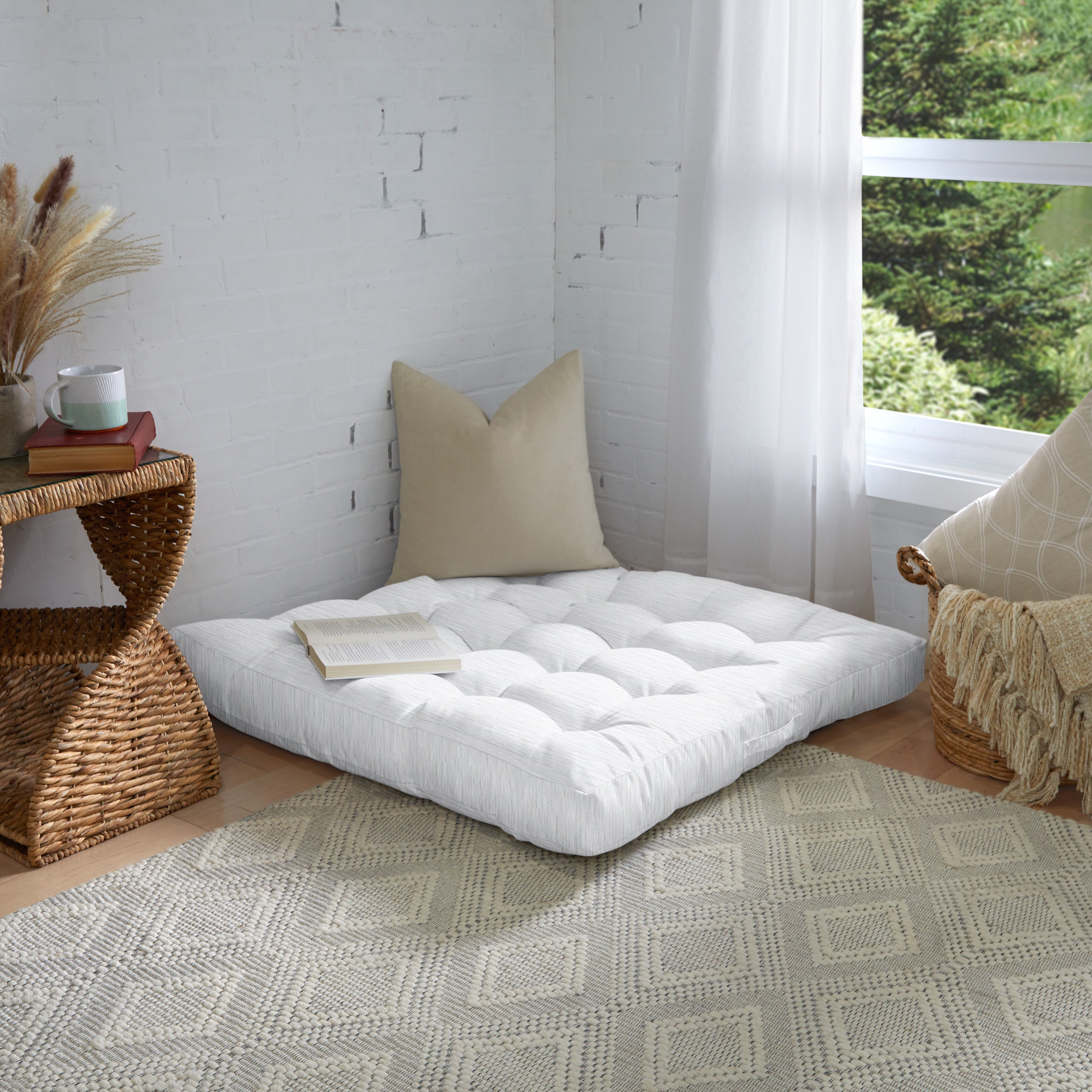 Square Indoor Angel Floor Pillow
