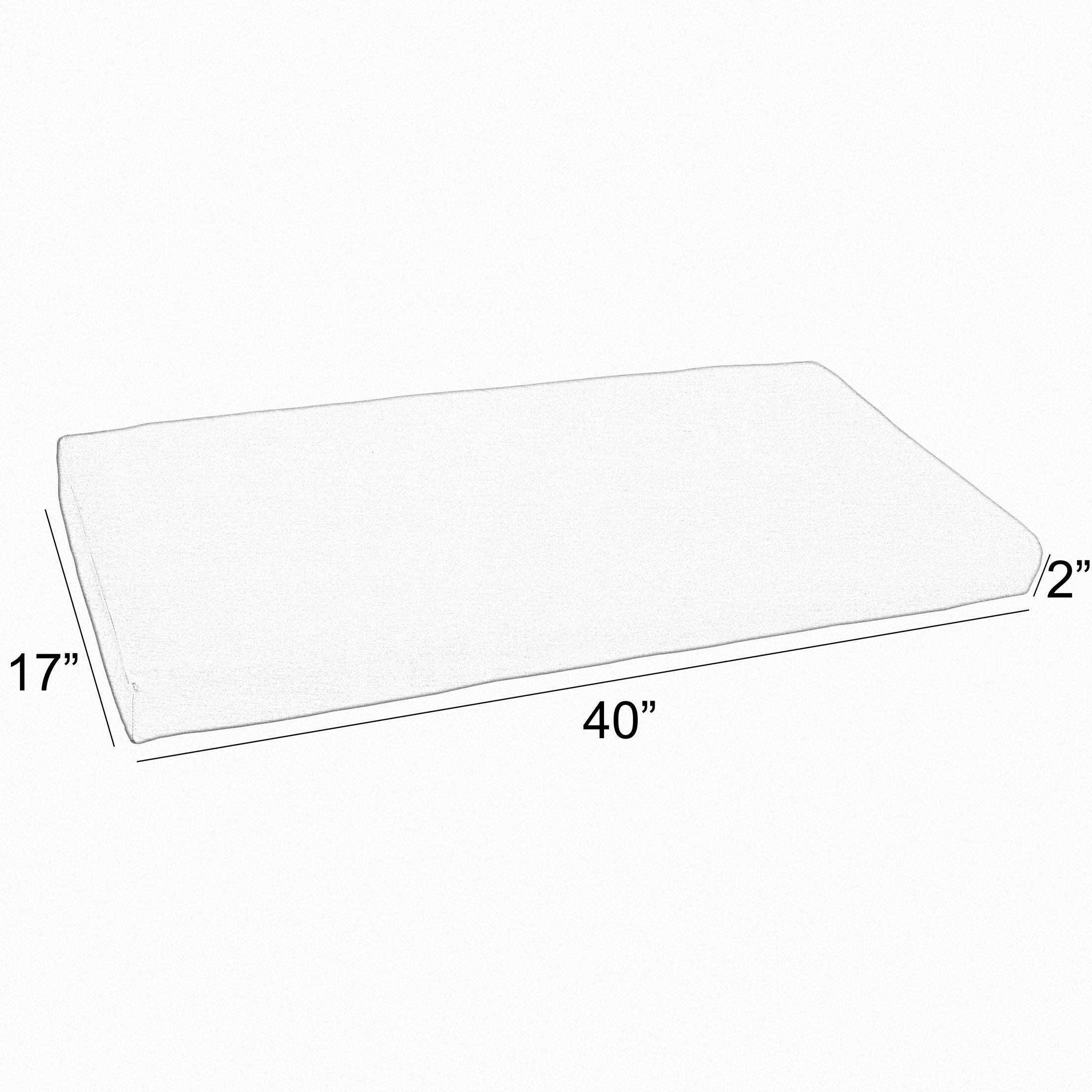Sunbrella Round Front Bench Cushion - Sorra Home