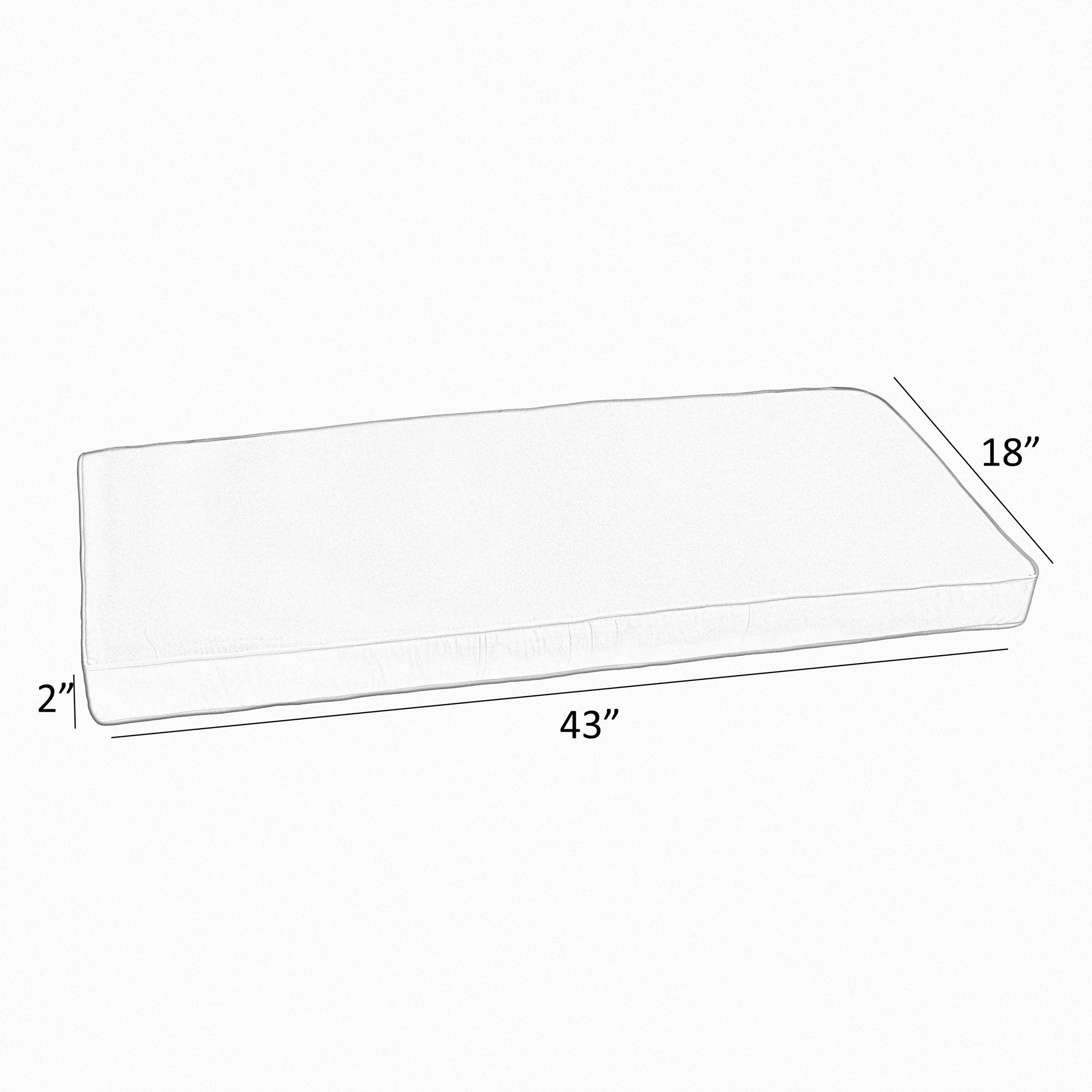 Sunbrella Shore Indoor/Outdoor Bench Cushion - Sorra Home