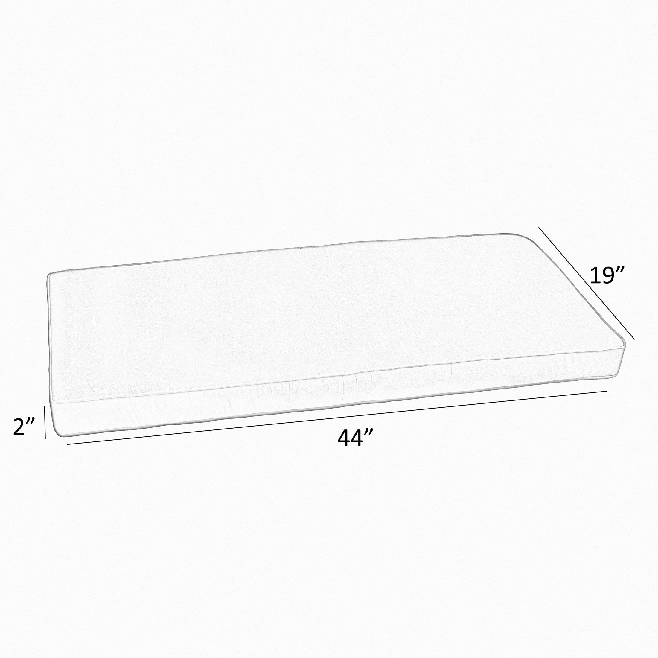 Sunbrella Shore Indoor/Outdoor Bench Cushion - Sorra Home
