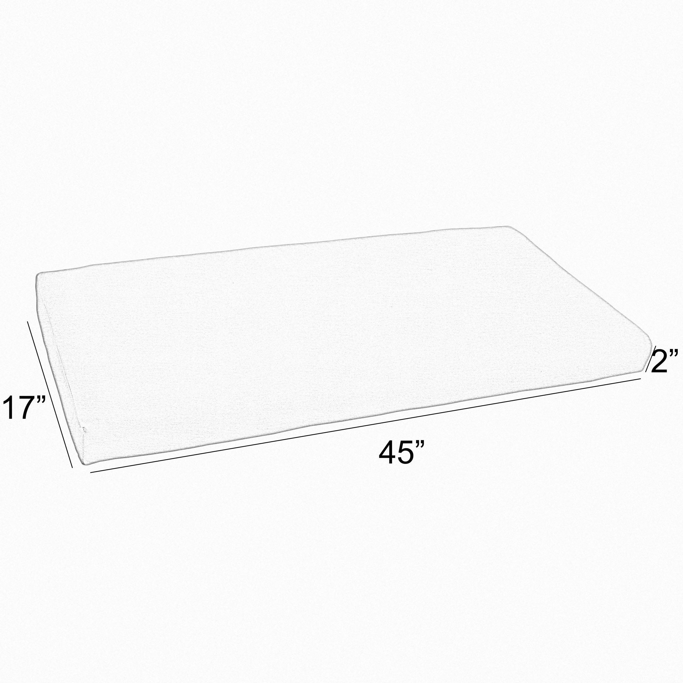 Sunbrella Round Front Bench Cushion - Sorra Home