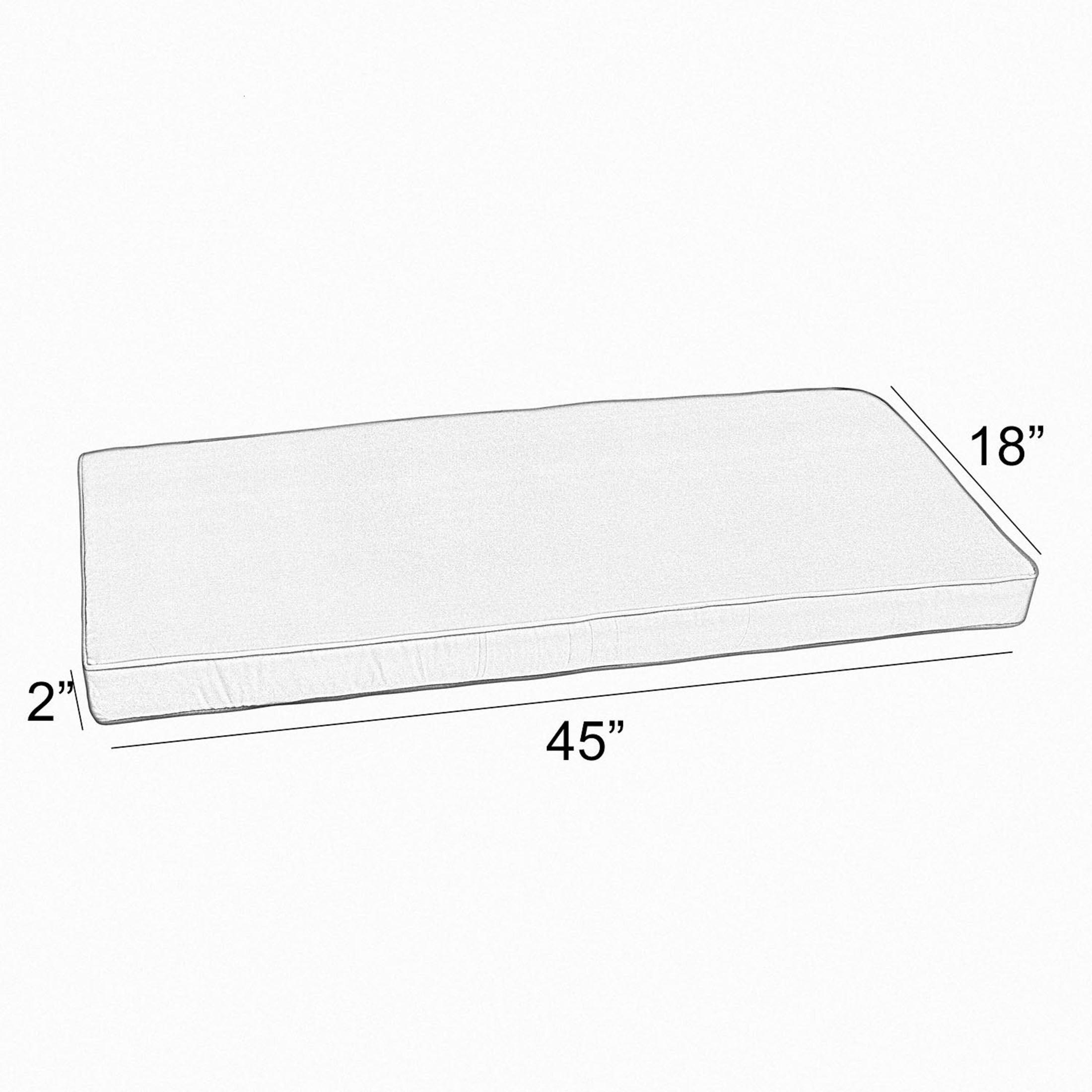 Sunbrella Shore Indoor/Outdoor Bench Cushion - Sorra Home