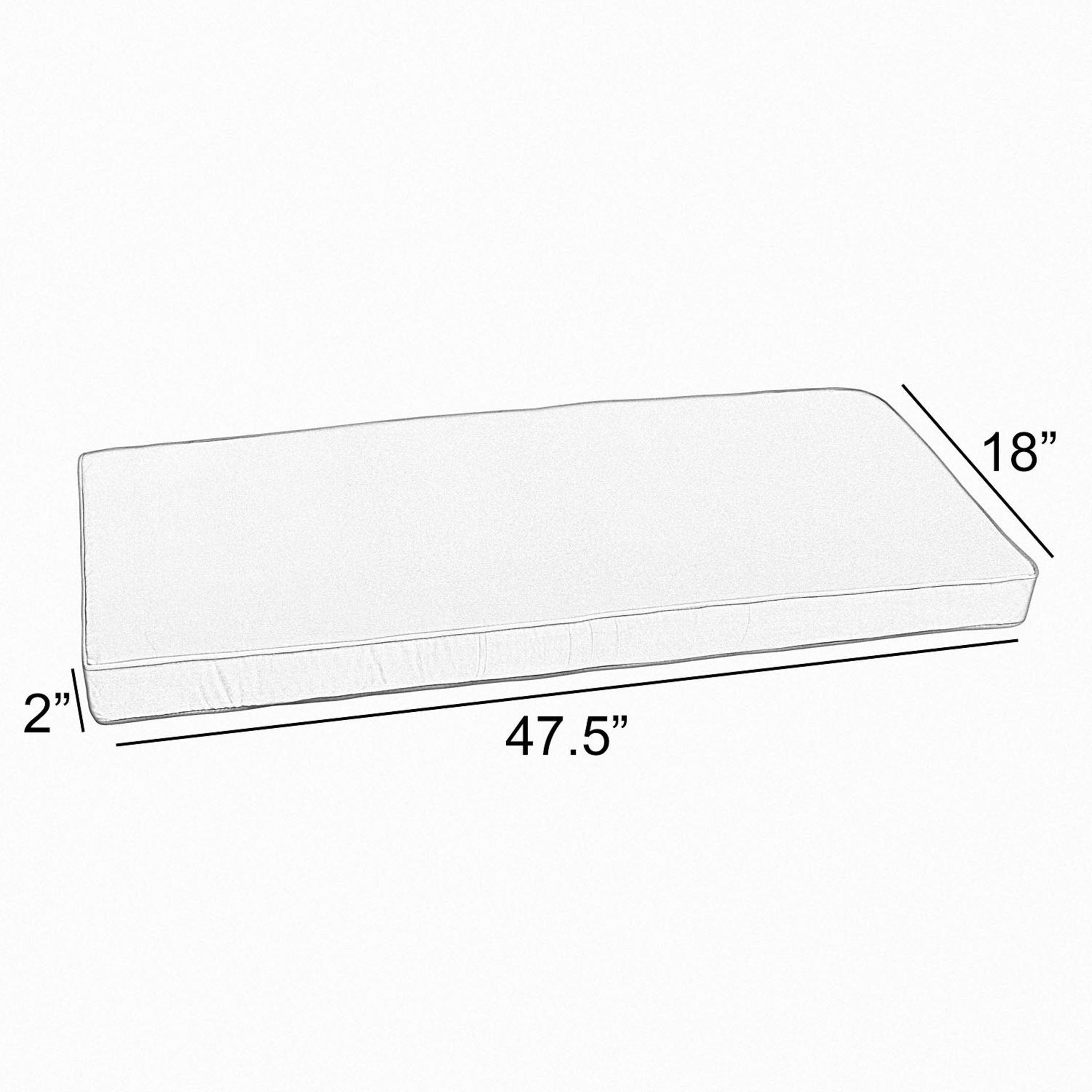 Sunbrella Shore Indoor/Outdoor Bench Cushion - Sorra Home