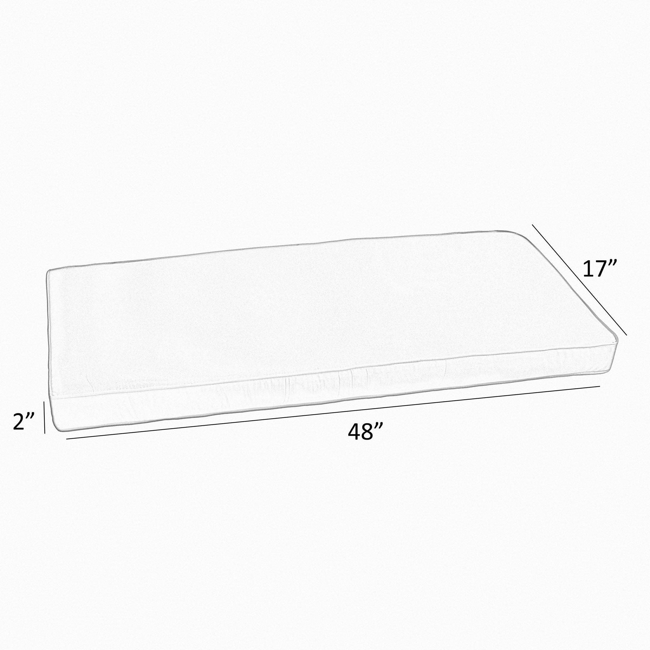 Sunbrella Shore Indoor/Outdoor Bench Cushion - Sorra Home