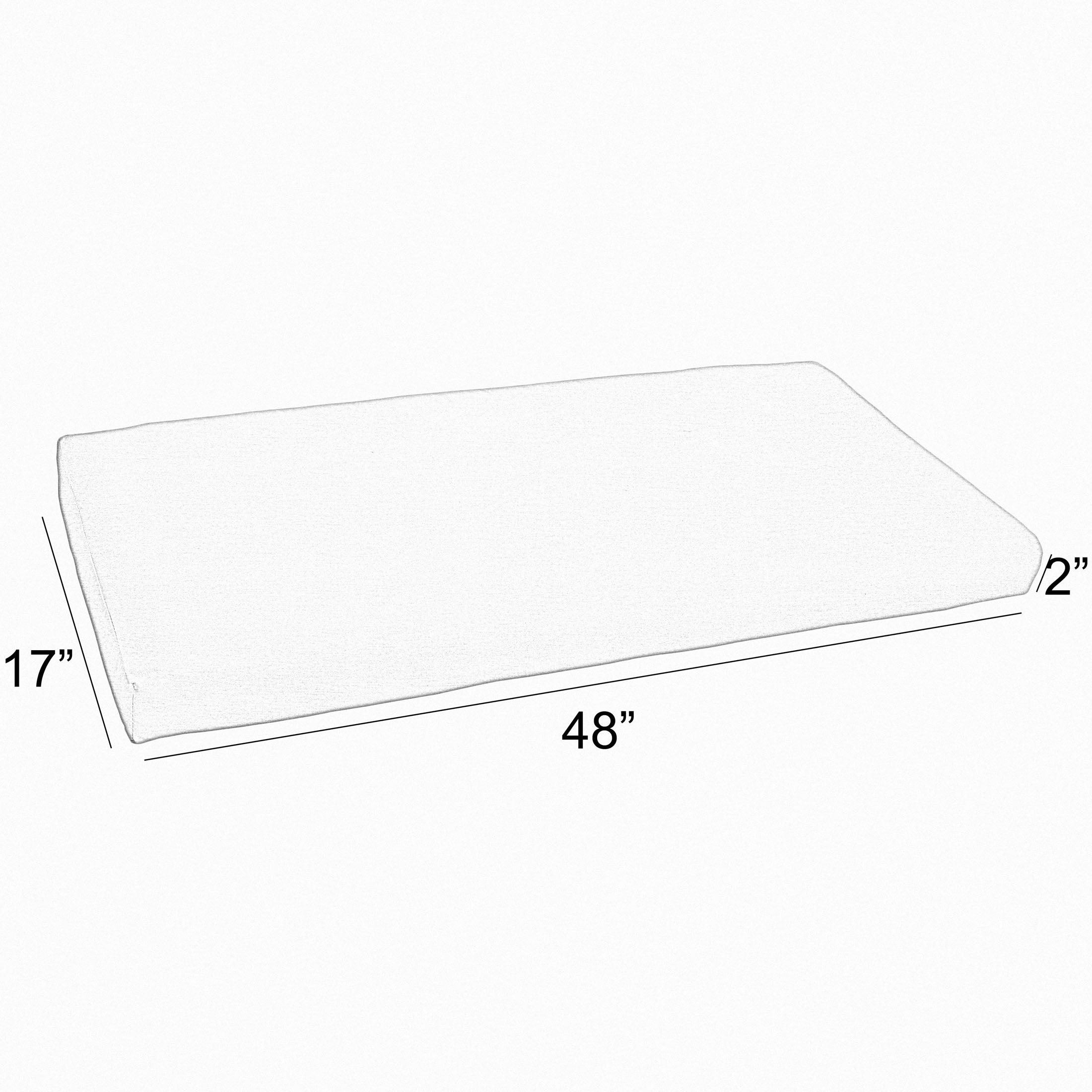 Sunbrella Round Front Bench Cushion - Sorra Home