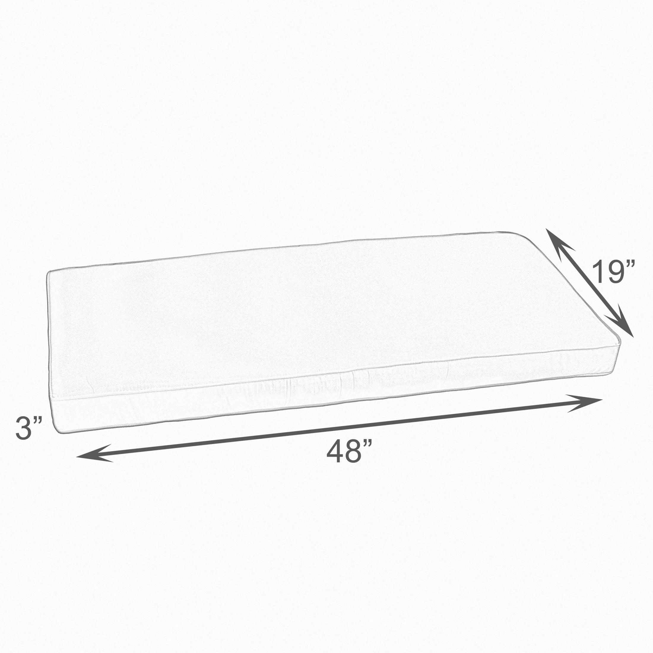 Sunbrella Shore Indoor/Outdoor Bench Cushion - Sorra Home