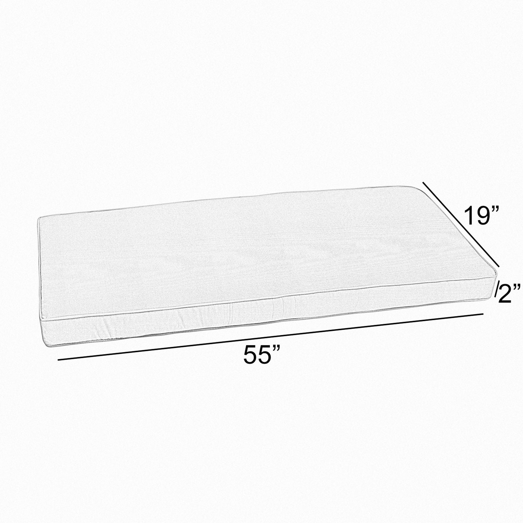 Sunbrella Spectrum Indoor/Outdoor Bench Cushion - Sorra Home