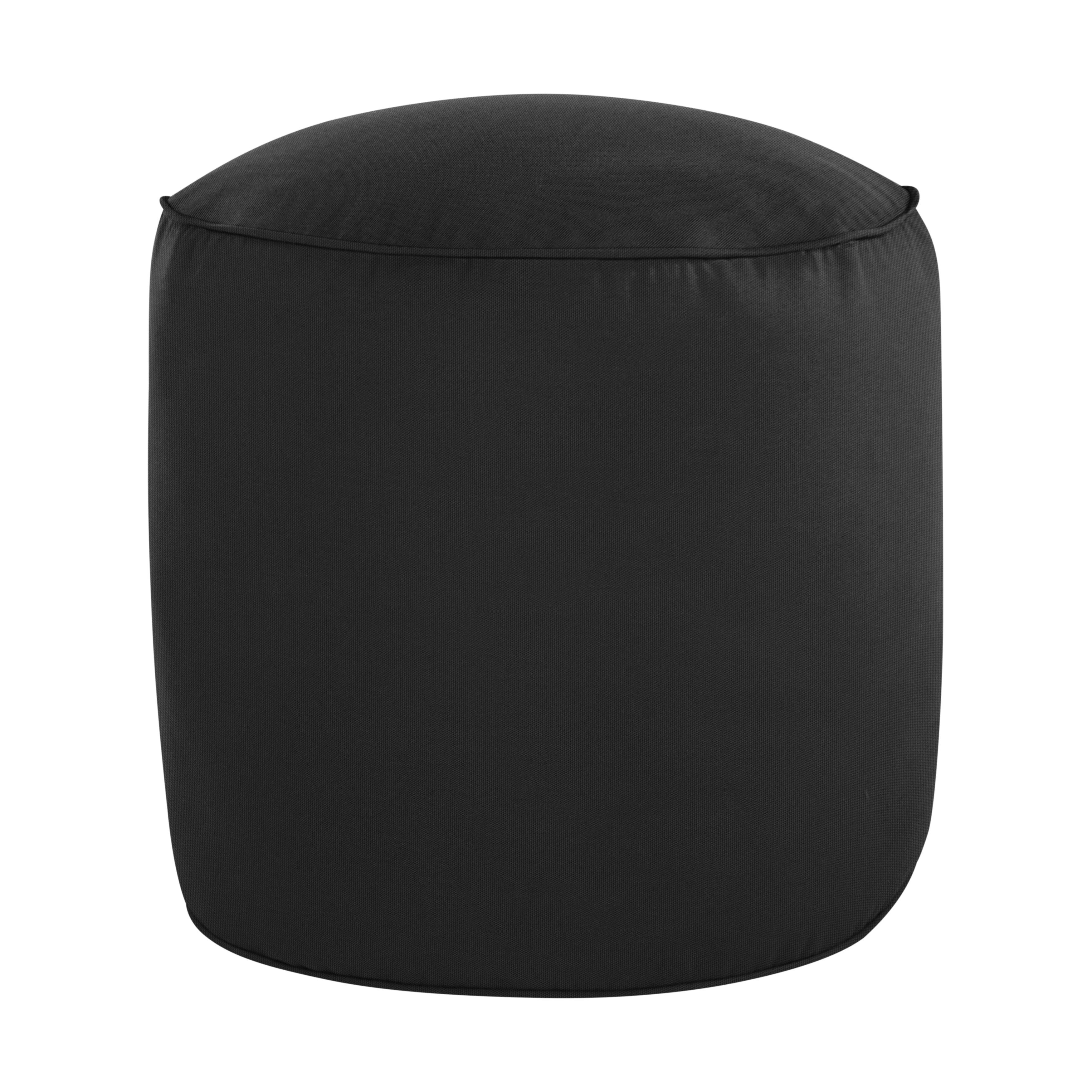 Sunbrella Canvas Round Indoor/Outdoor Bean Pouf - Sorra Home