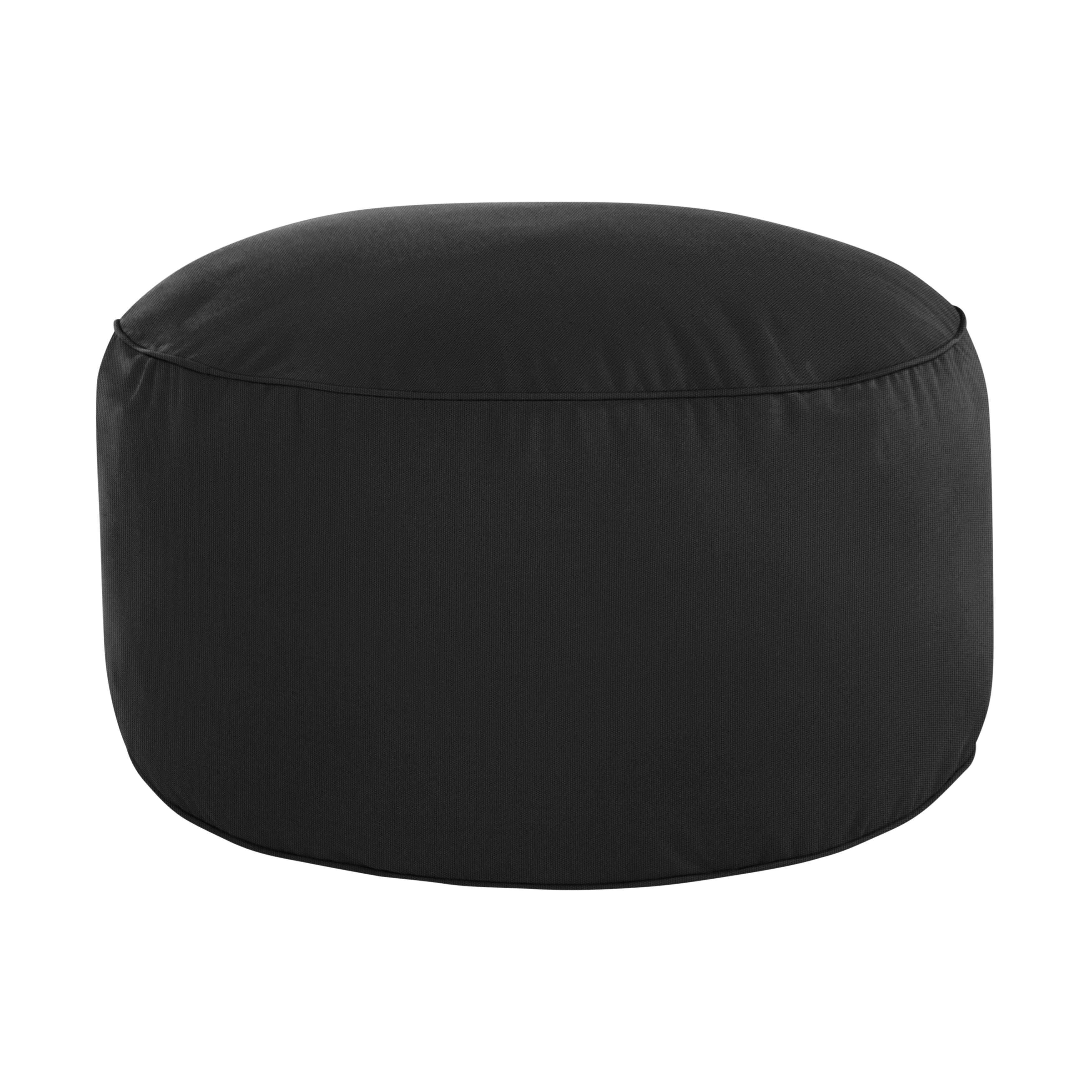 Sunbrella Canvas Round Indoor/Outdoor Bean Pouf - Sorra Home