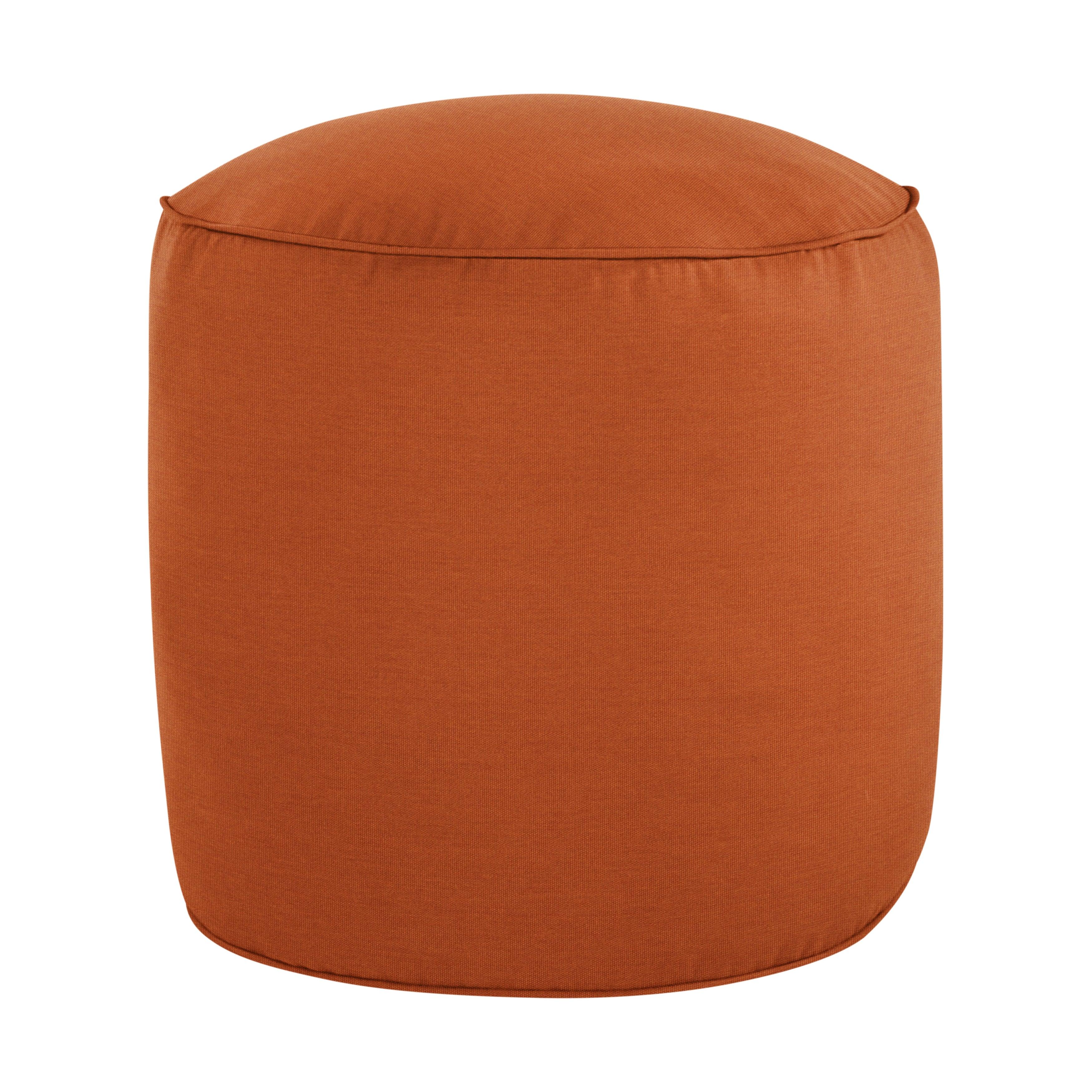 Sunbrella Canvas Round Indoor/Outdoor Bean Pouf - Sorra Home