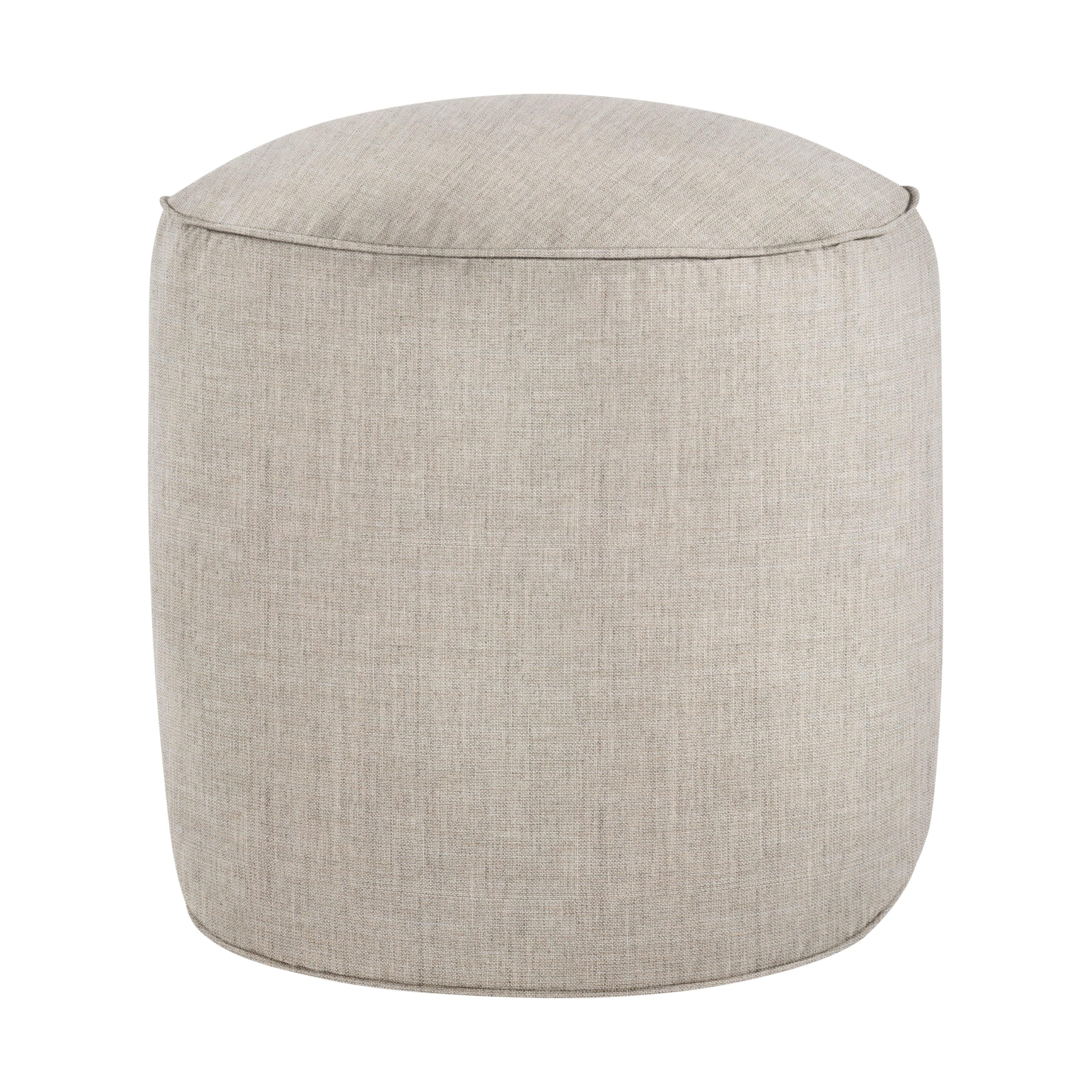 Sunbrella Cast Round Indoor/Outdoor Bean Pouf - Sorra Home