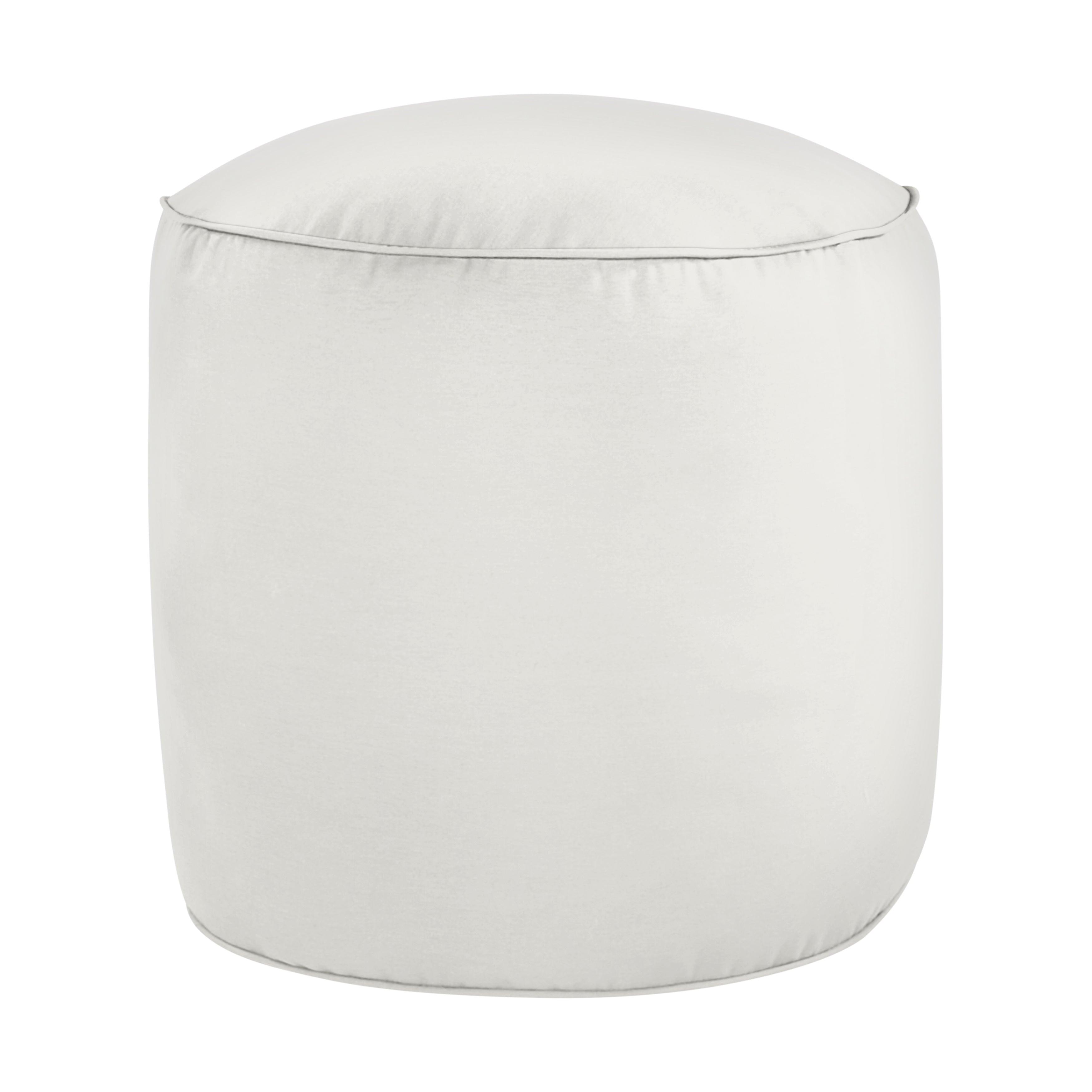 Sunbrella Canvas Round Indoor/Outdoor Bean Pouf - Sorra Home