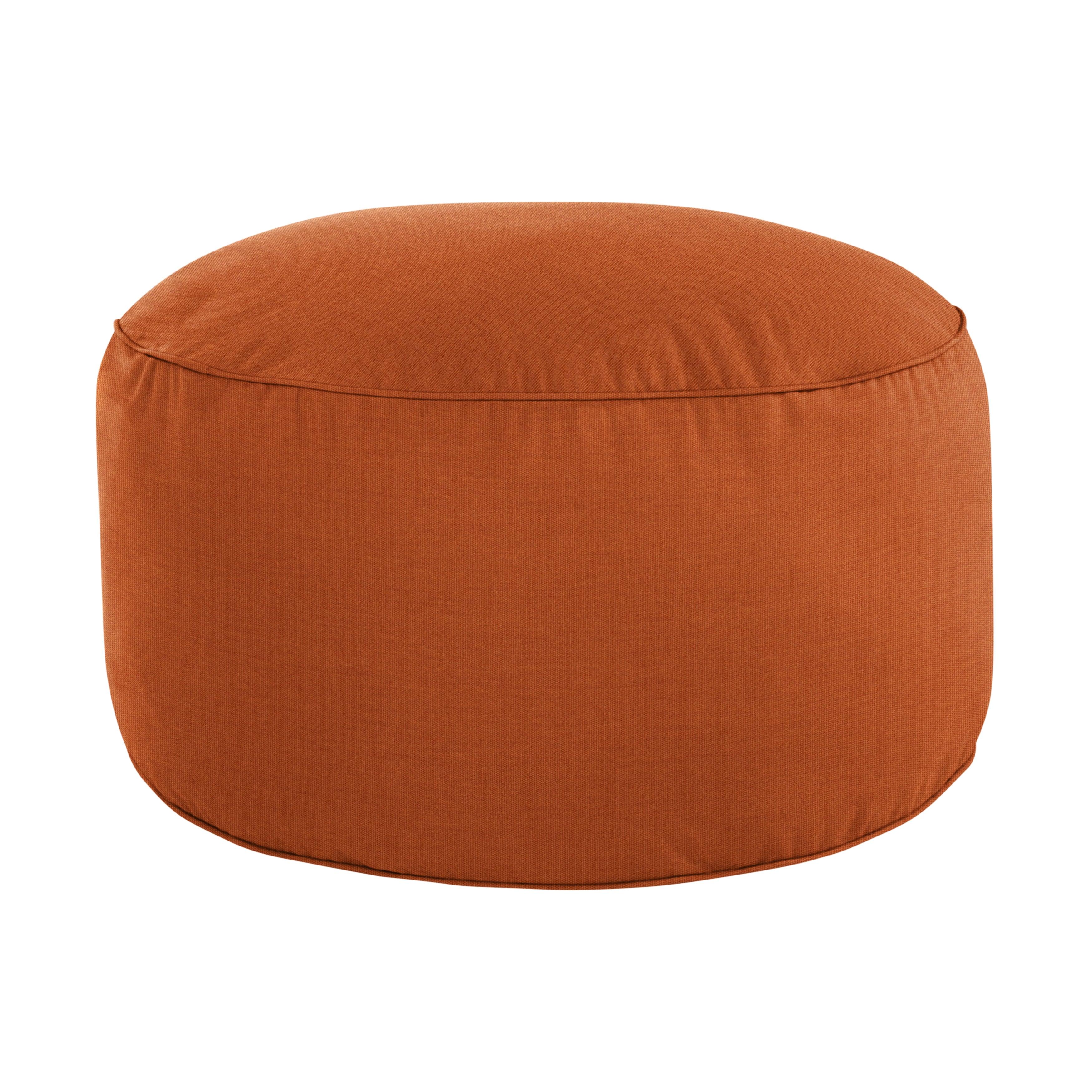 Sunbrella Canvas Round Indoor/Outdoor Bean Pouf - Sorra Home