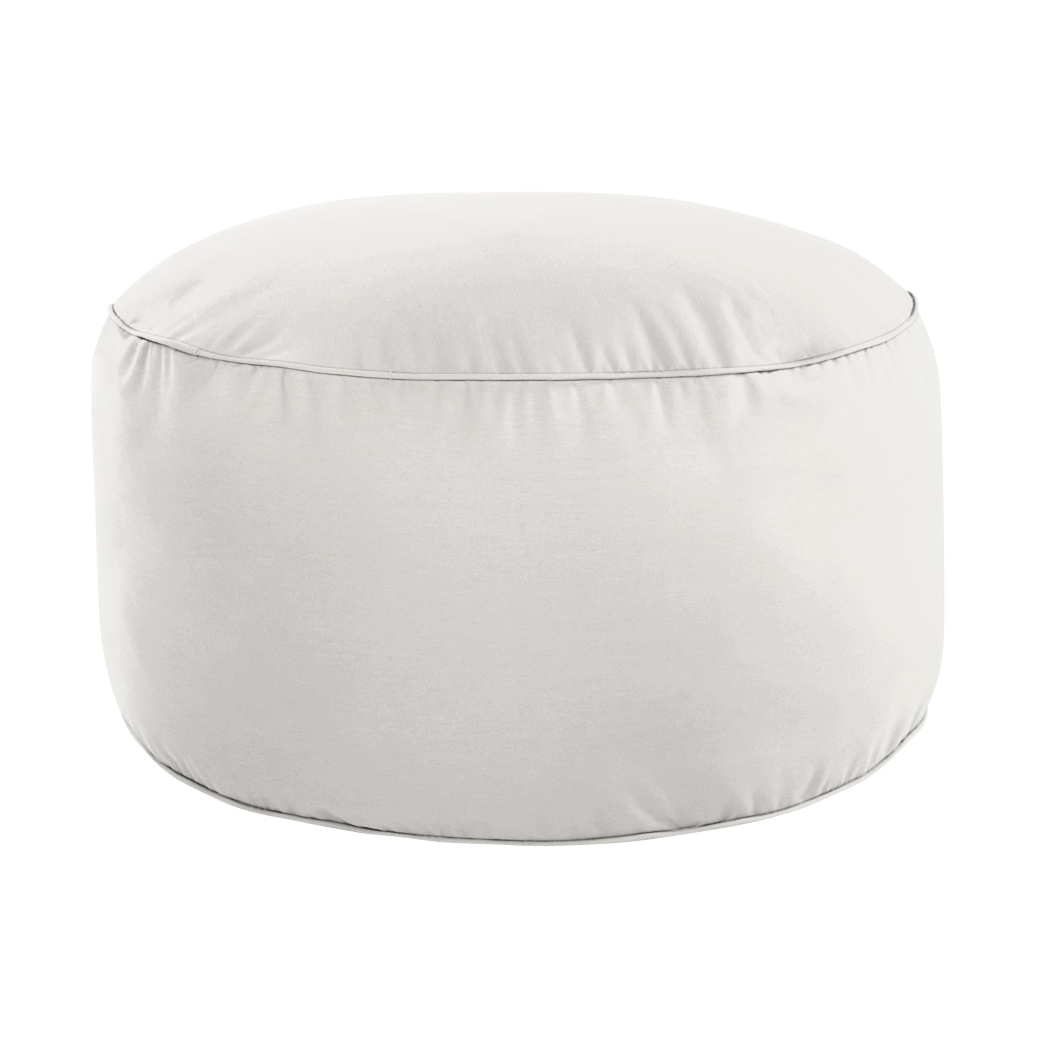 Sunbrella Canvas Round Indoor/Outdoor Bean Pouf - Sorra Home