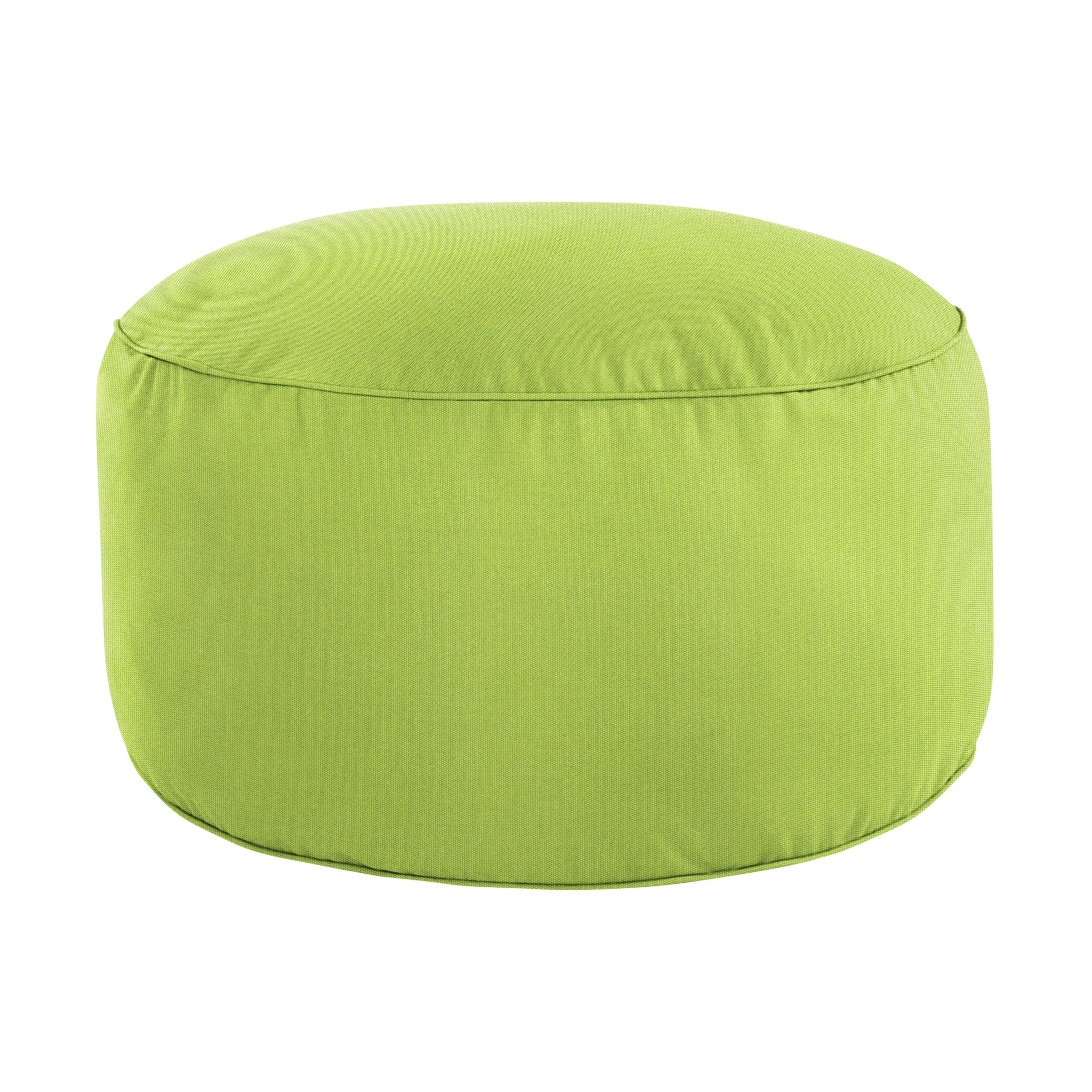 Sunbrella Canvas Round Indoor/Outdoor Bean Pouf - Sorra Home