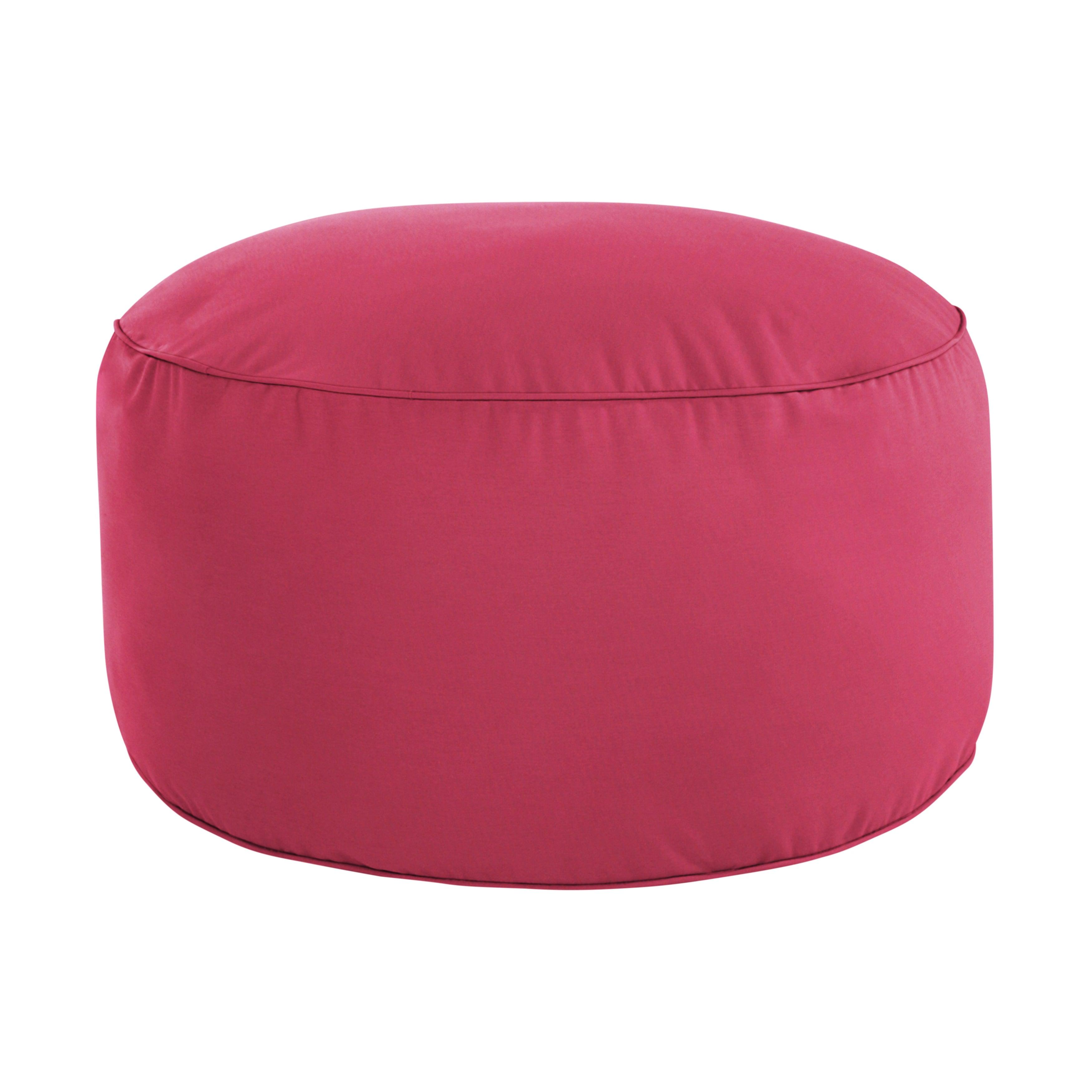 Sunbrella Canvas Round Indoor/Outdoor Bean Pouf - Sorra Home