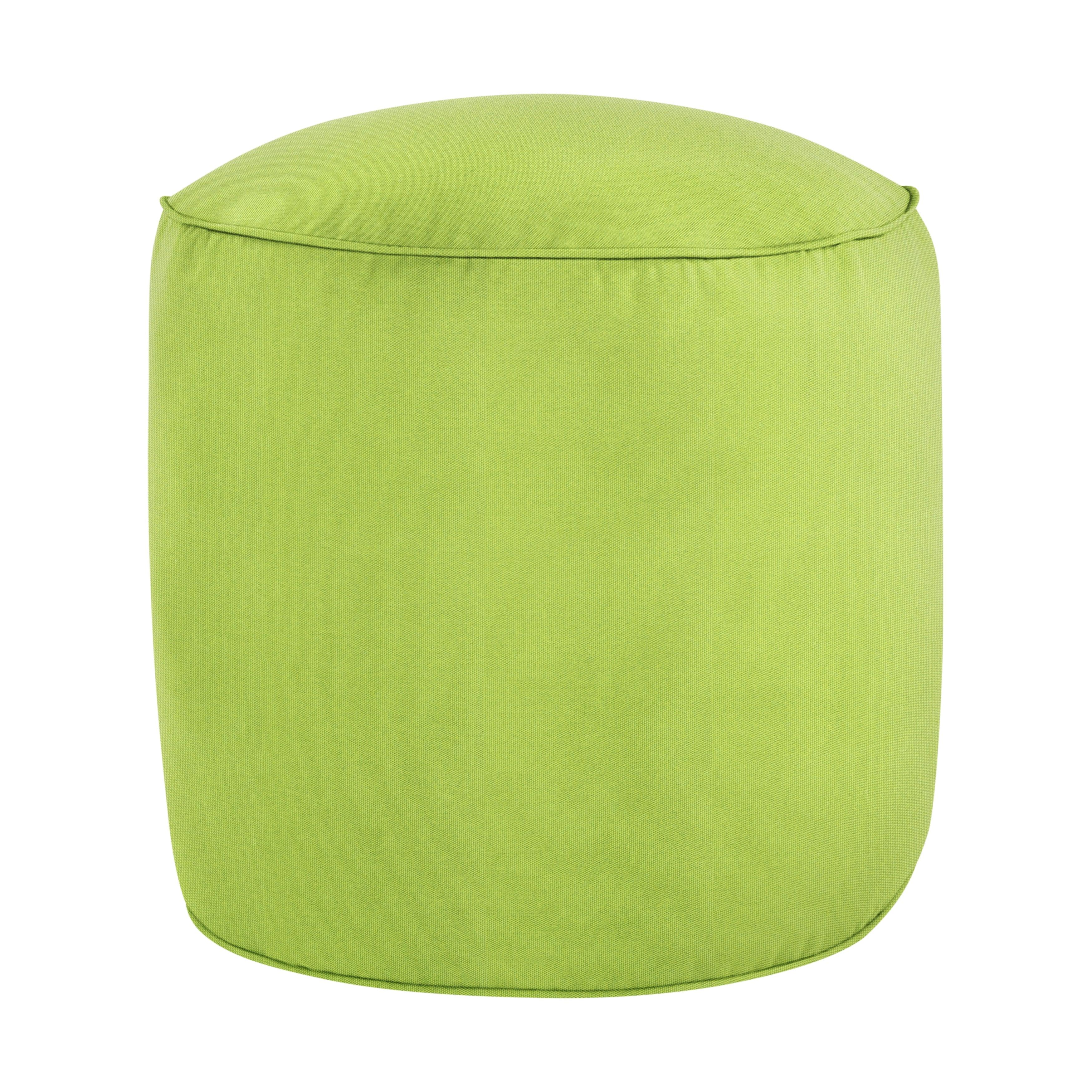 Sunbrella Canvas Round Indoor/Outdoor Bean Pouf - Sorra Home