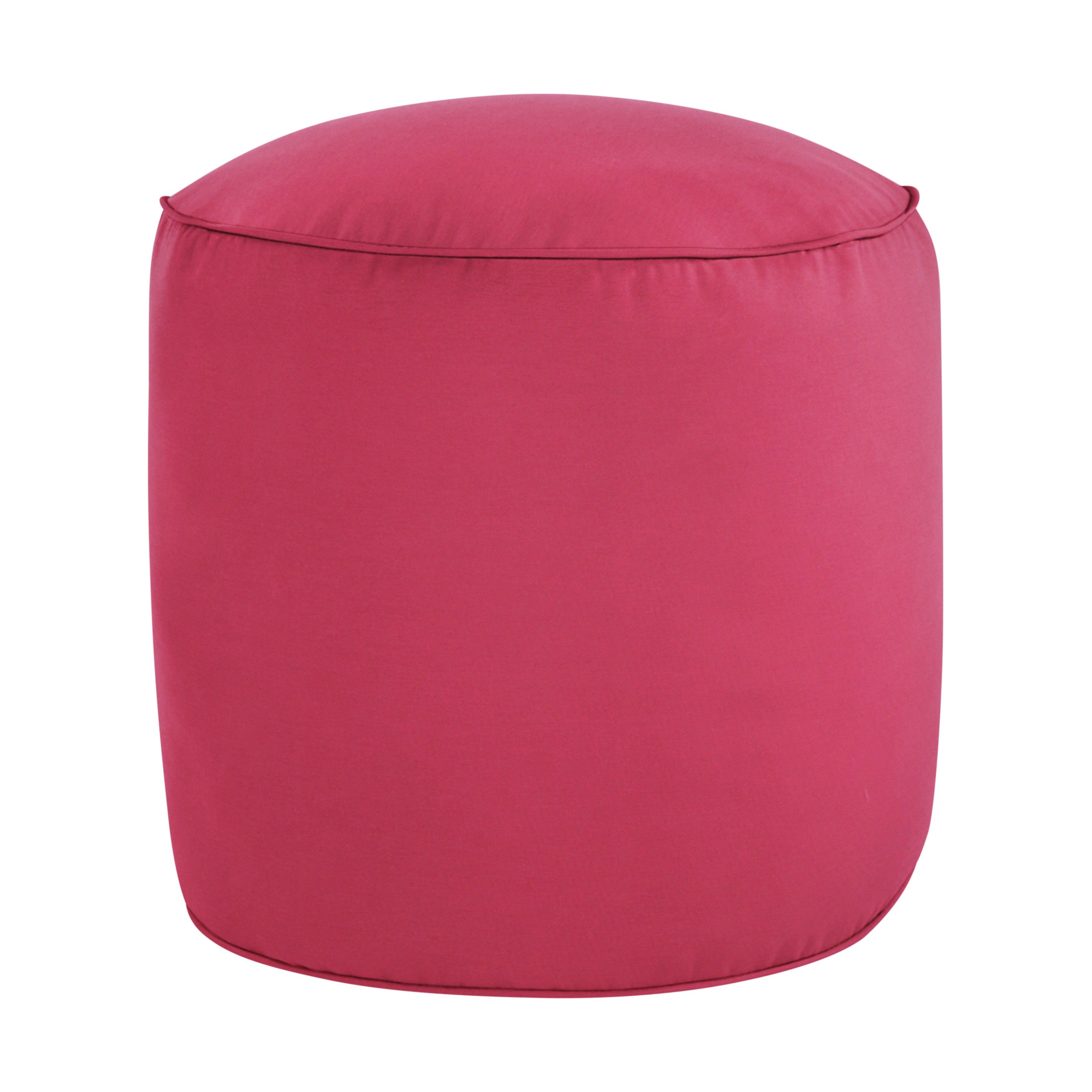 Sunbrella Canvas Round Indoor/Outdoor Bean Pouf - Sorra Home