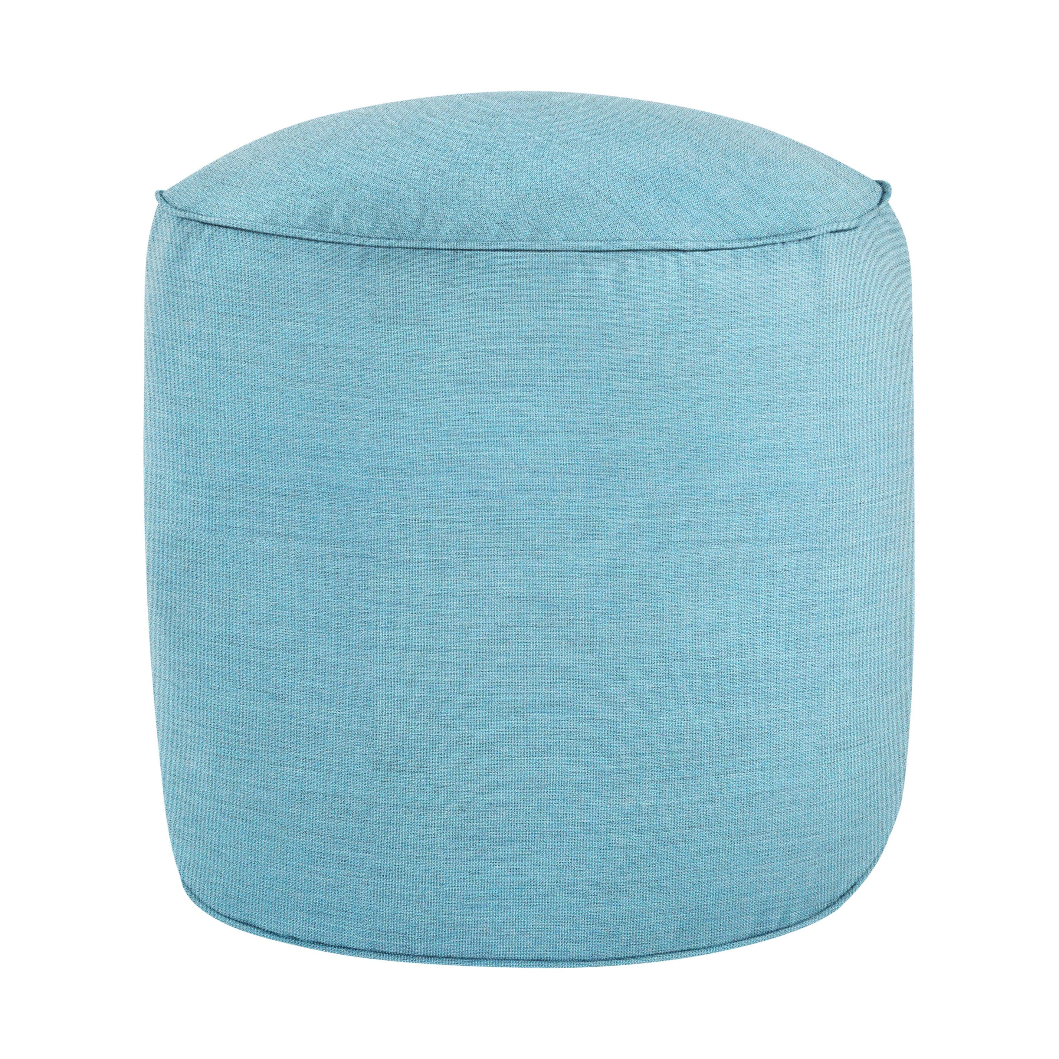 Sunbrella Cast Round Indoor/Outdoor Bean Pouf - Sorra Home