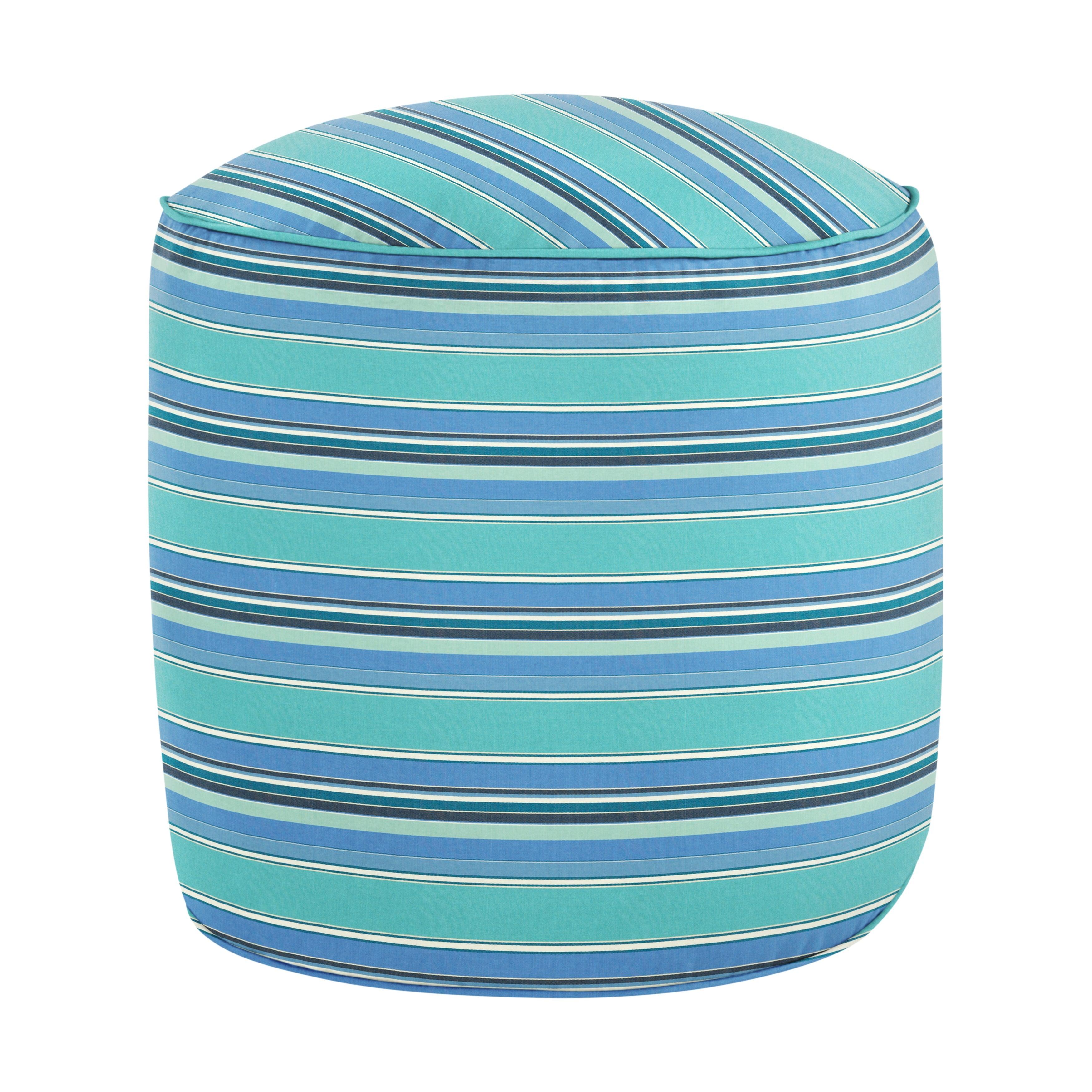 Sunbrella Dolce Round Indoor/Outdoor Bean Pouf - Sorra Home