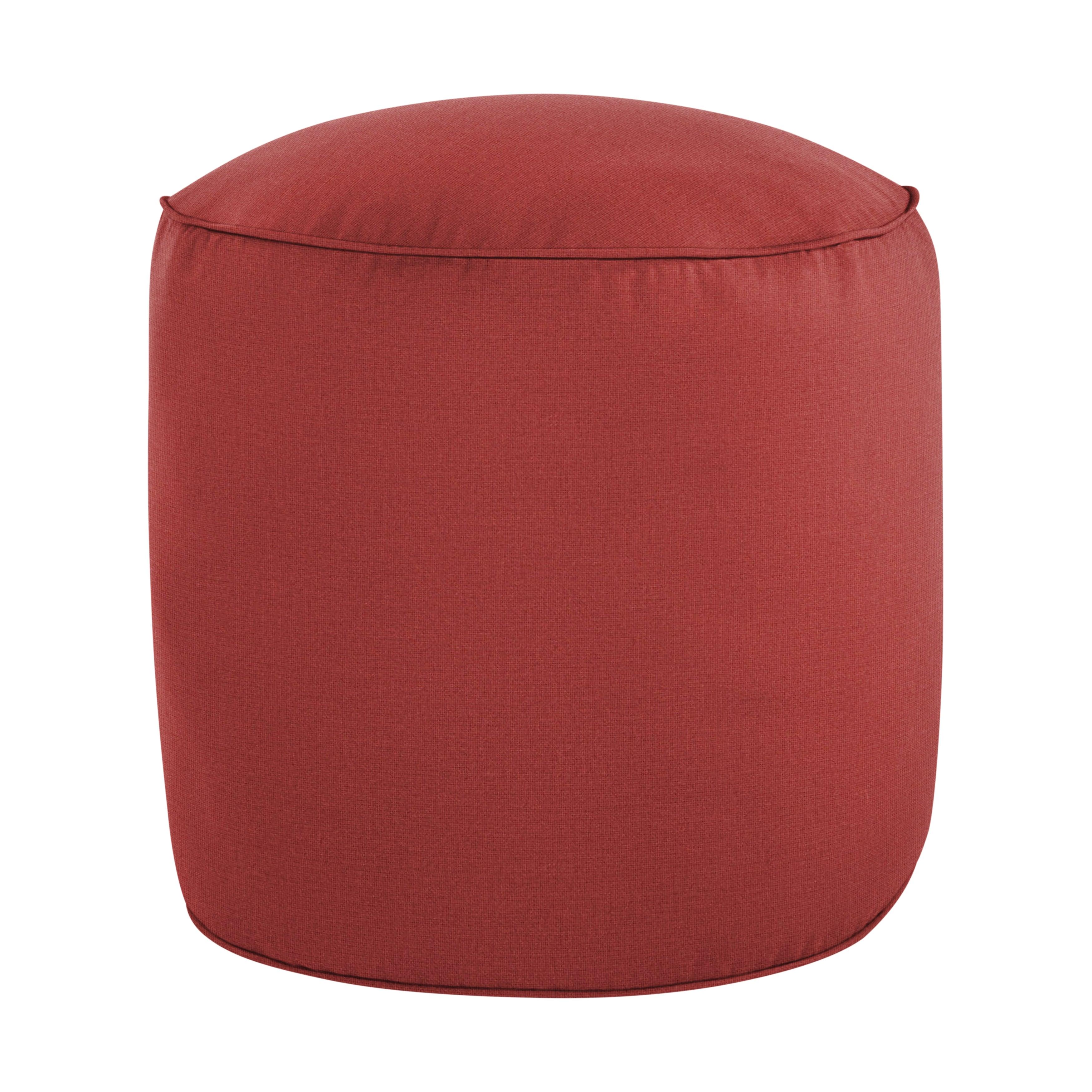 Sunbrella Cast Round Indoor/Outdoor Bean Pouf - Sorra Home