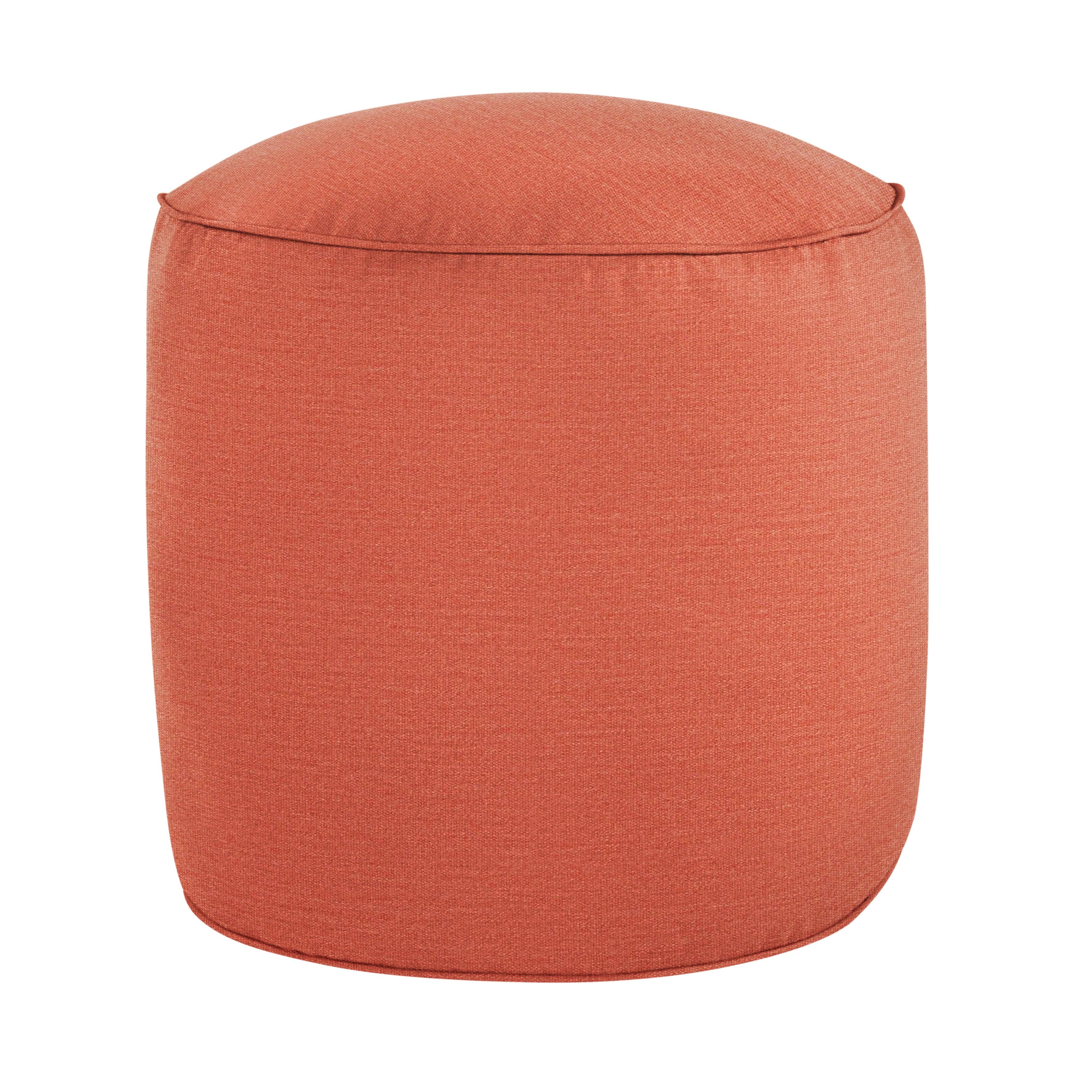 Sunbrella Canvas Round Indoor/Outdoor Bean Pouf - Sorra Home
