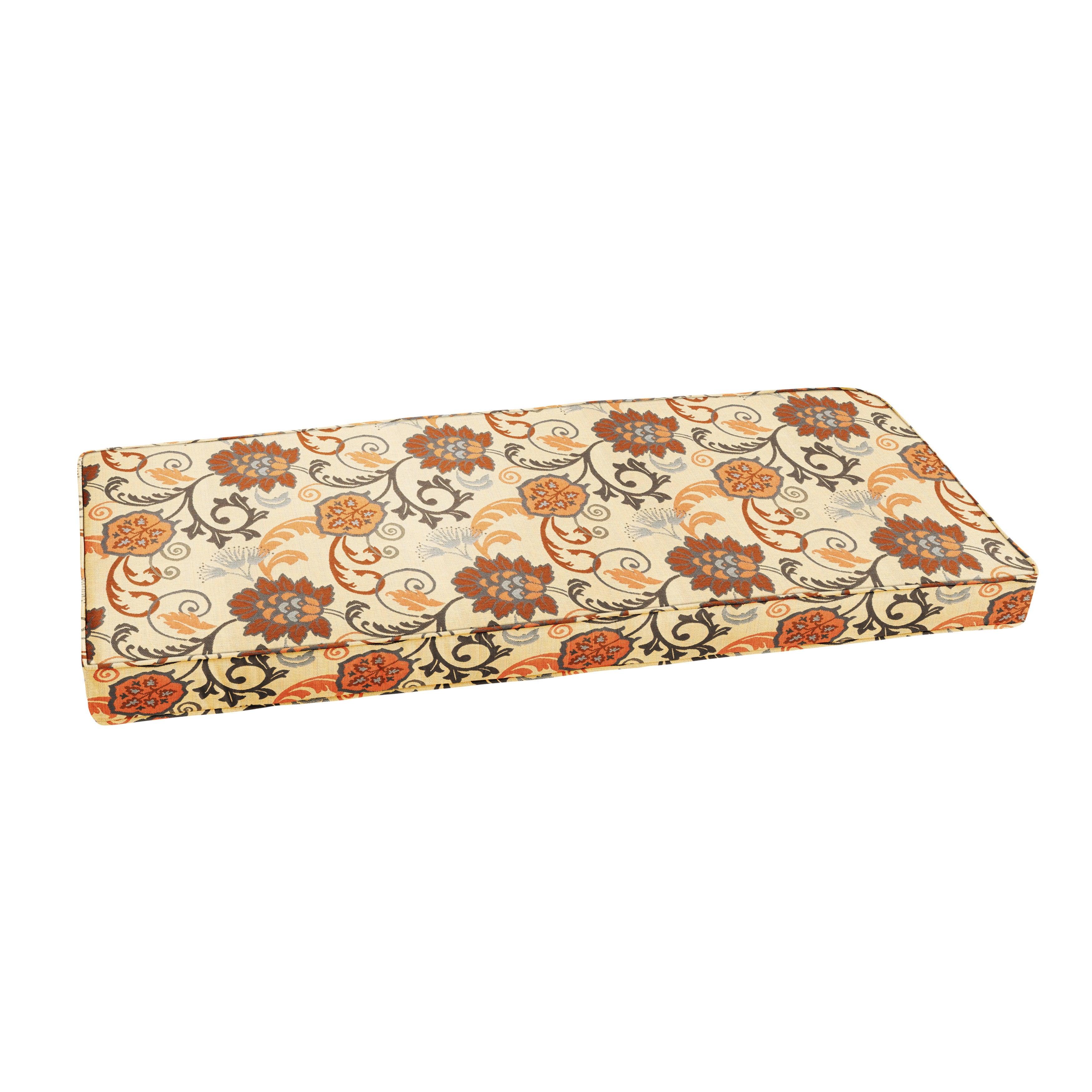 Sunbrella Elegance Marble Indoor/Outdoor Bench Cushion - Sorra Home