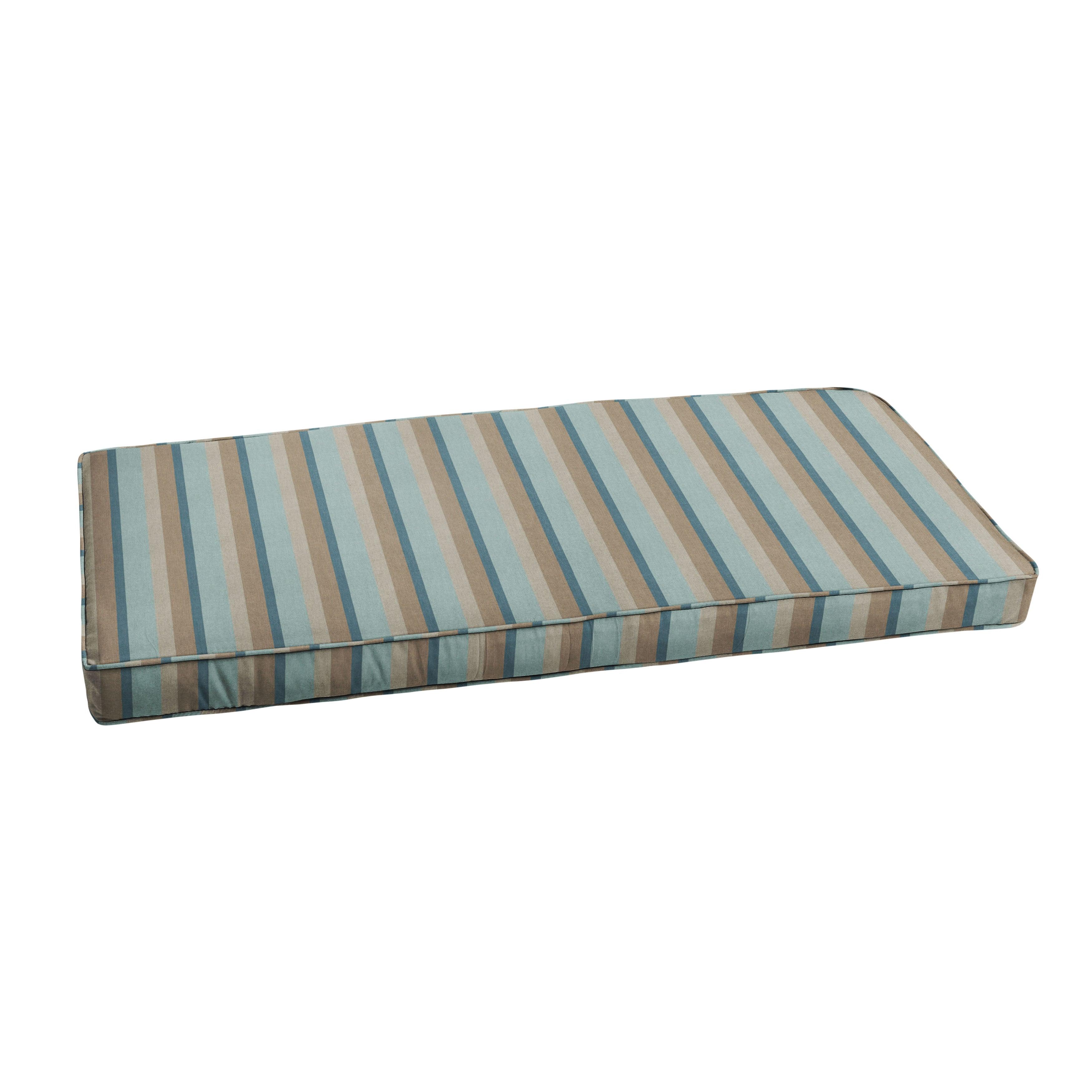 Sunbrella Mist Indoor/Outdoor Bench Cushion - Sorra Home