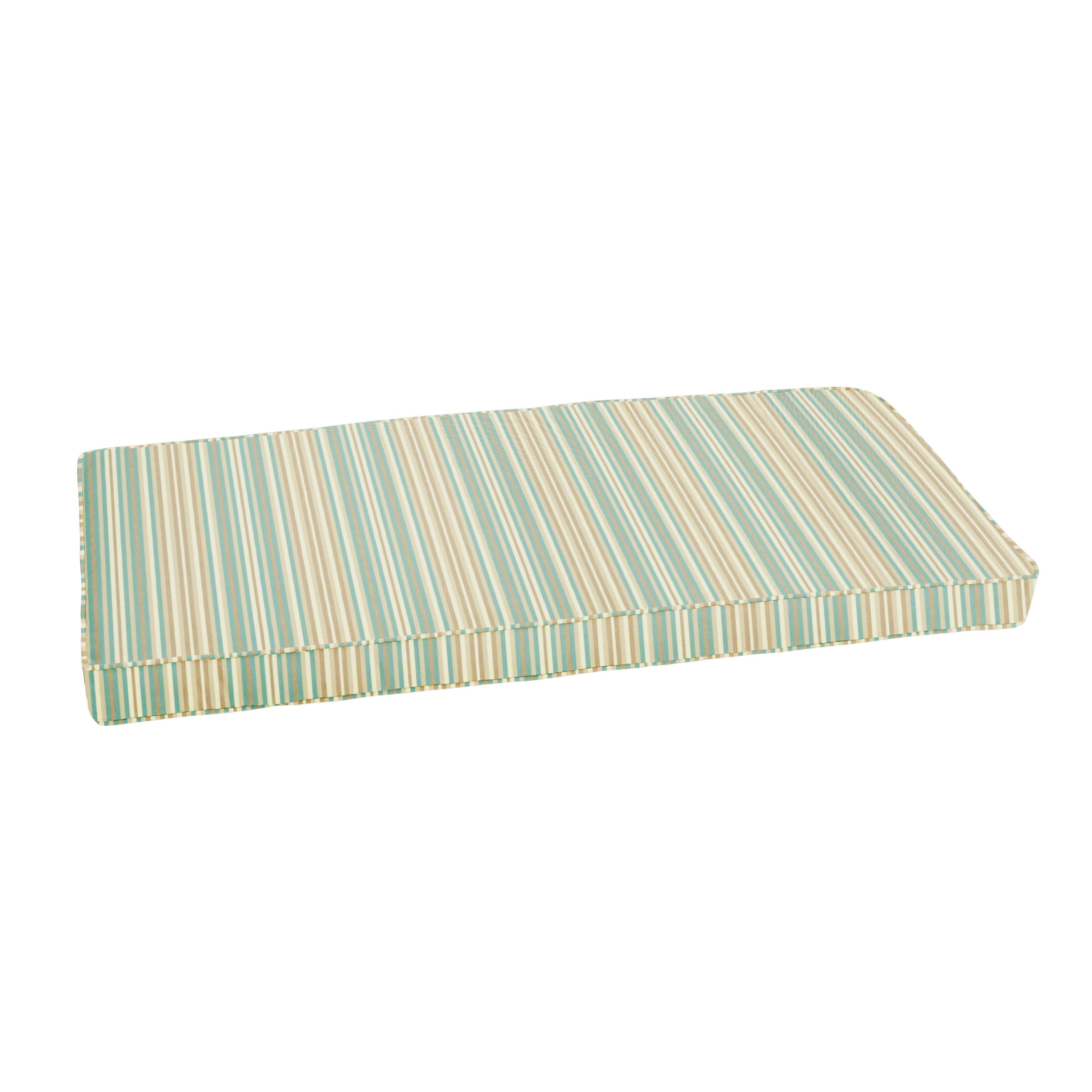 Sunbrella Mist Indoor/Outdoor Bench Cushion - Sorra Home