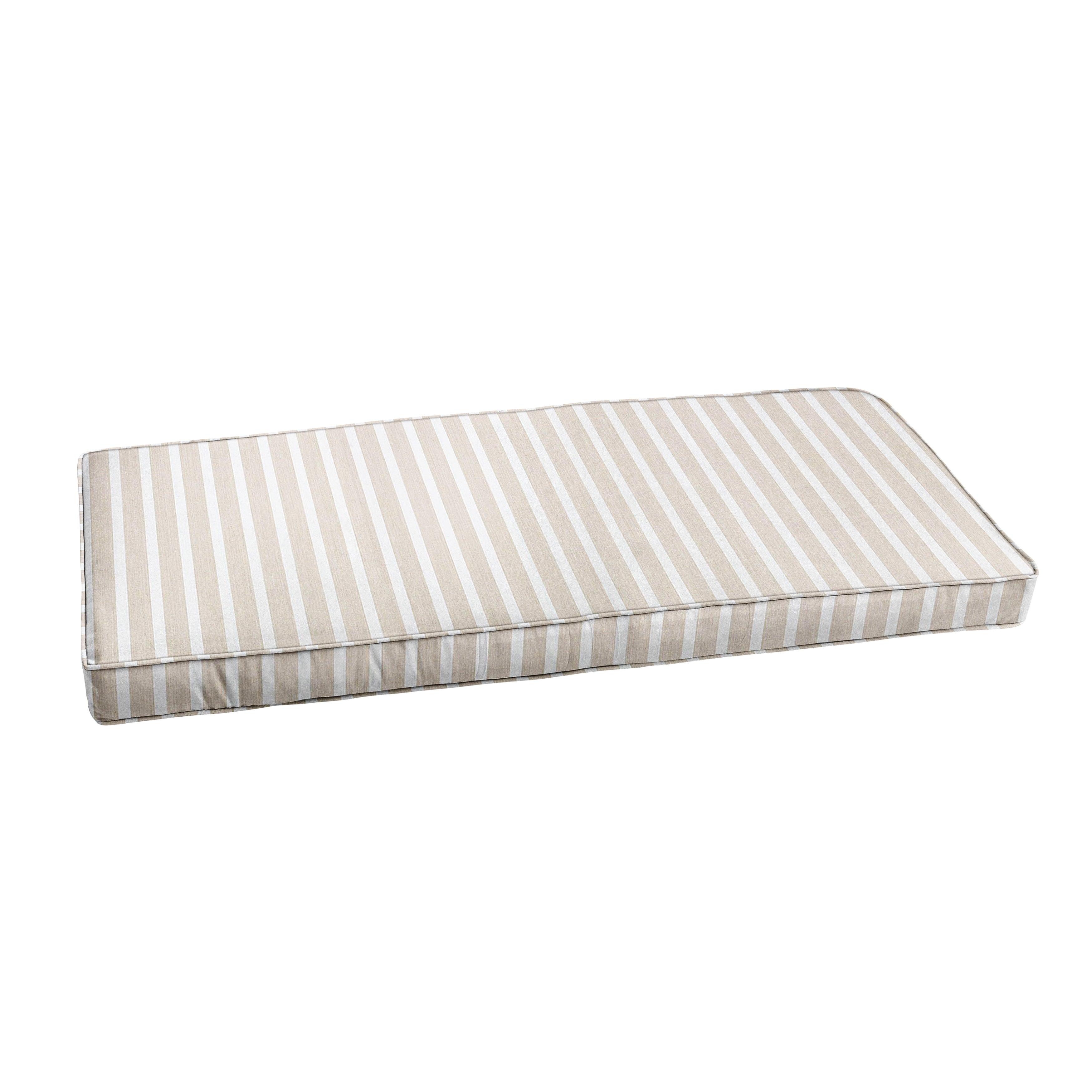 Sunbrella Shore Indoor/Outdoor Bench Cushion - Sorra Home