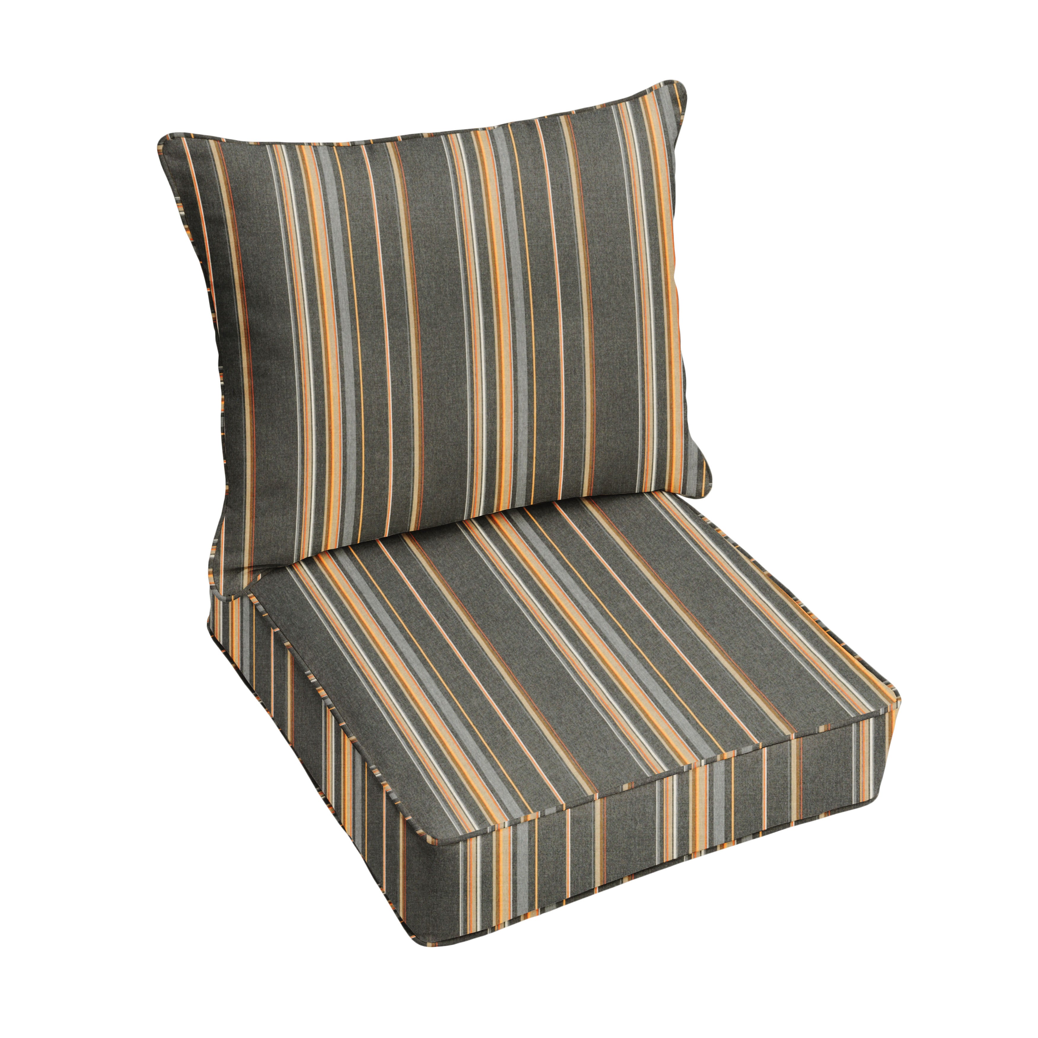 Sunbrella Stanton Greystone Deep Seating Sofa Pillow & Cushion Set