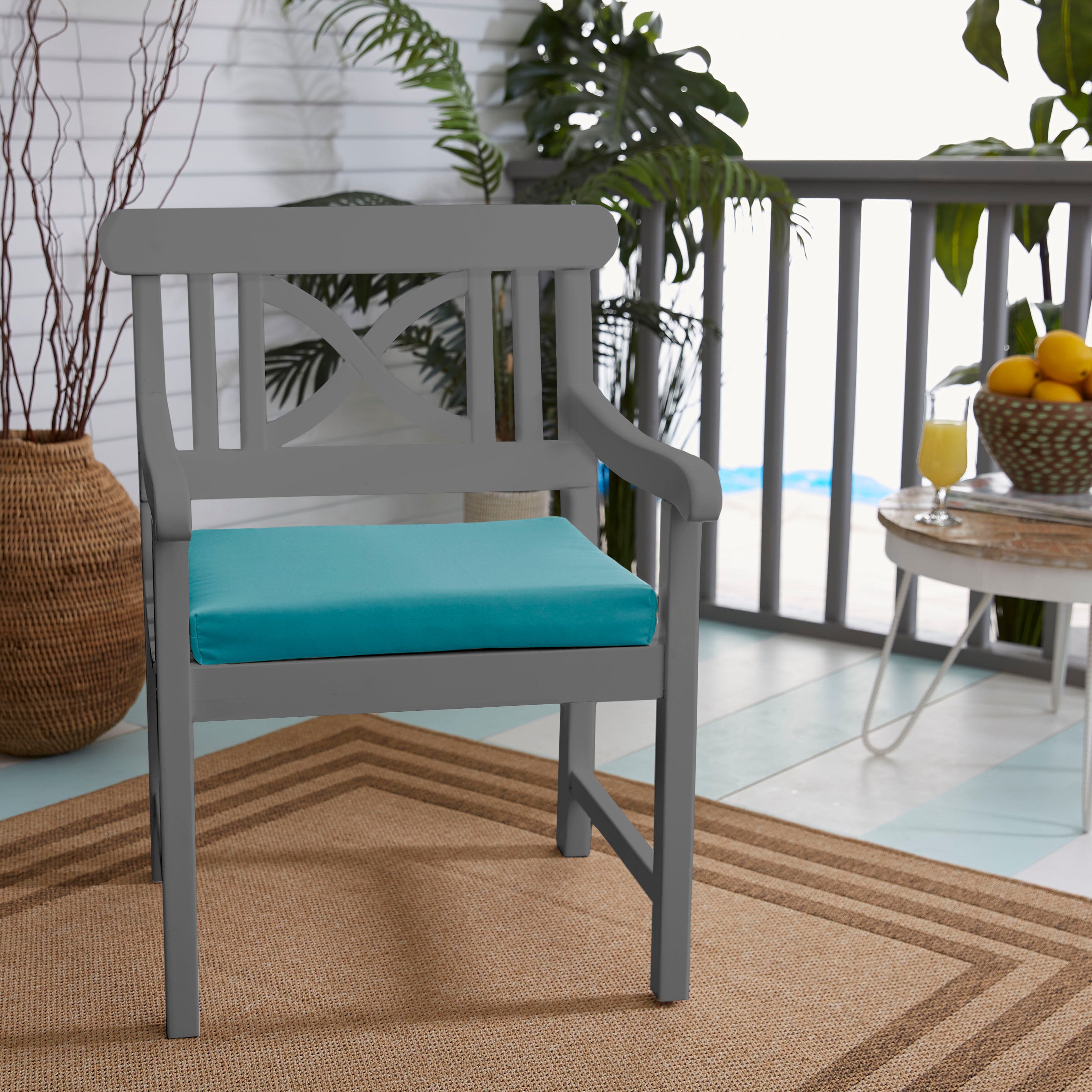 Indoor/Outdoor Chair Cushion (Set of 2)