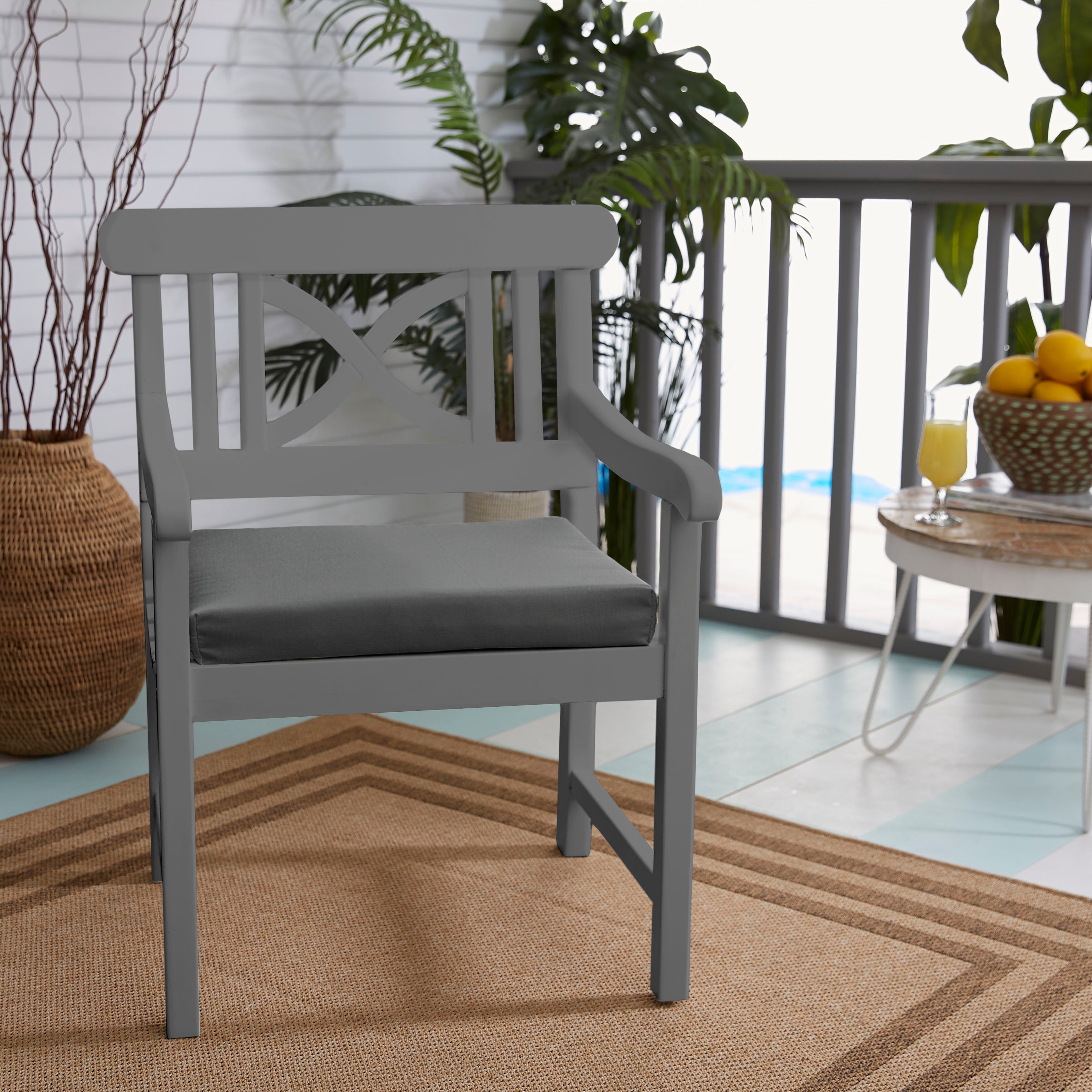 Indoor/Outdoor Chair Cushion (Set of 2)